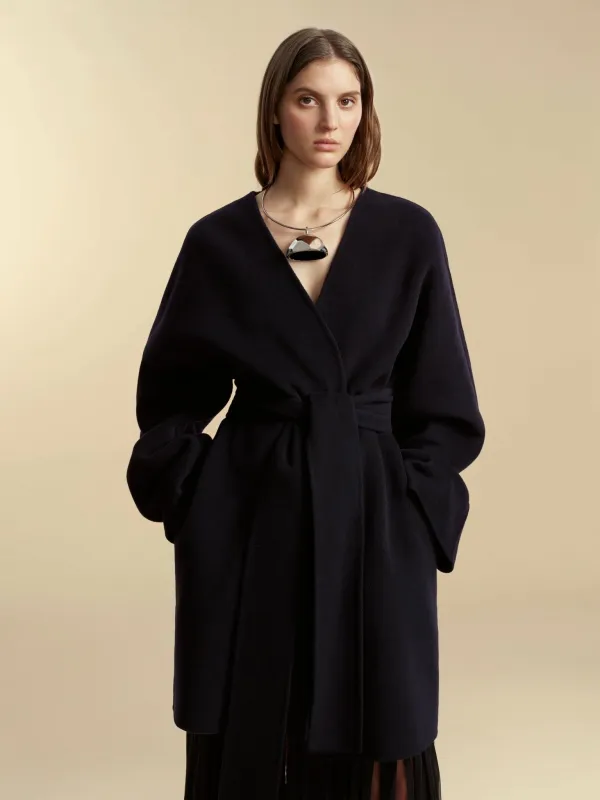 Double Faced Wool Cocoon Coat sold by Marina Moscone