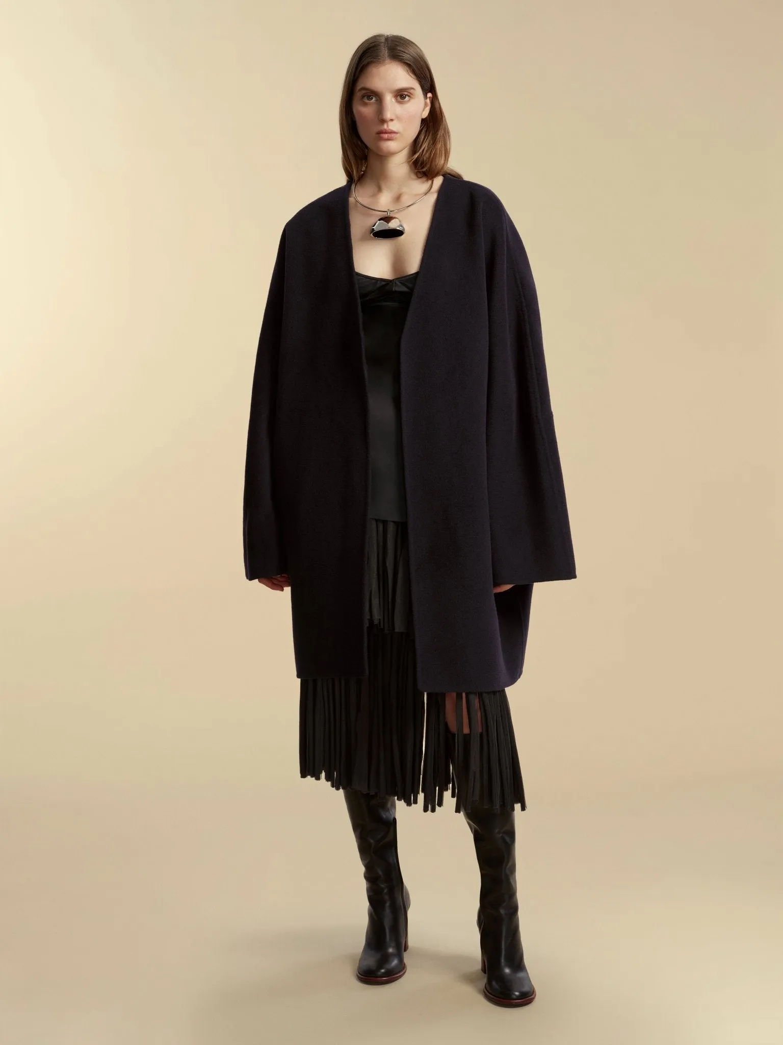Double Faced Wool Cocoon Coat sold by Marina Moscone product image thumbnail 5