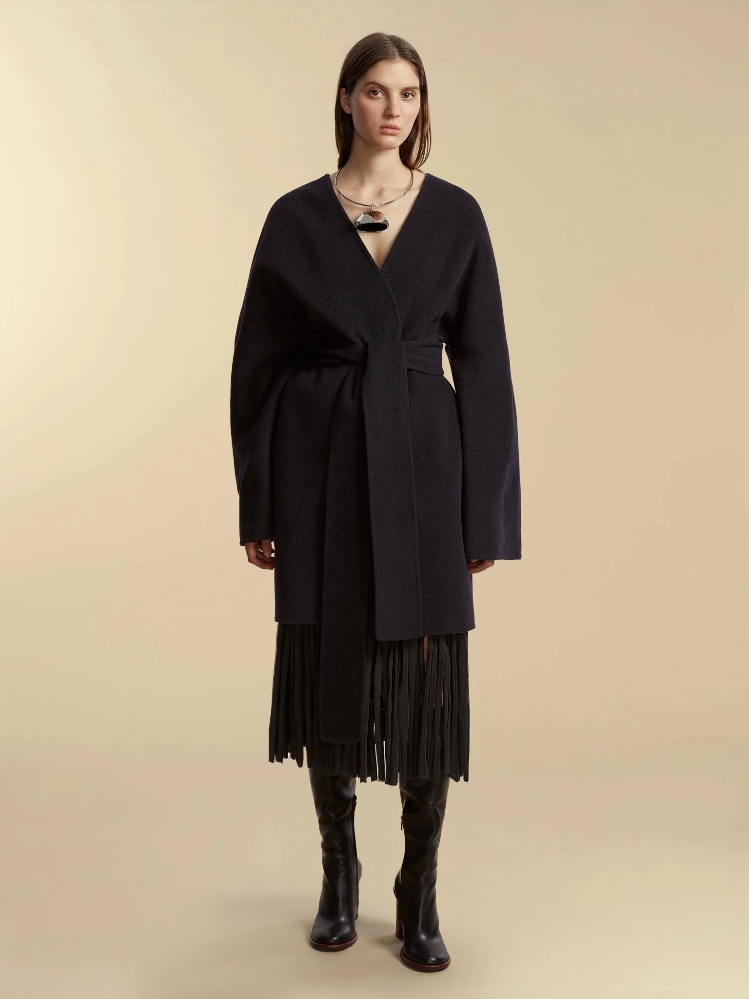 Double Faced Wool Cocoon Coat sold by Marina Moscone product image thumbnail 4