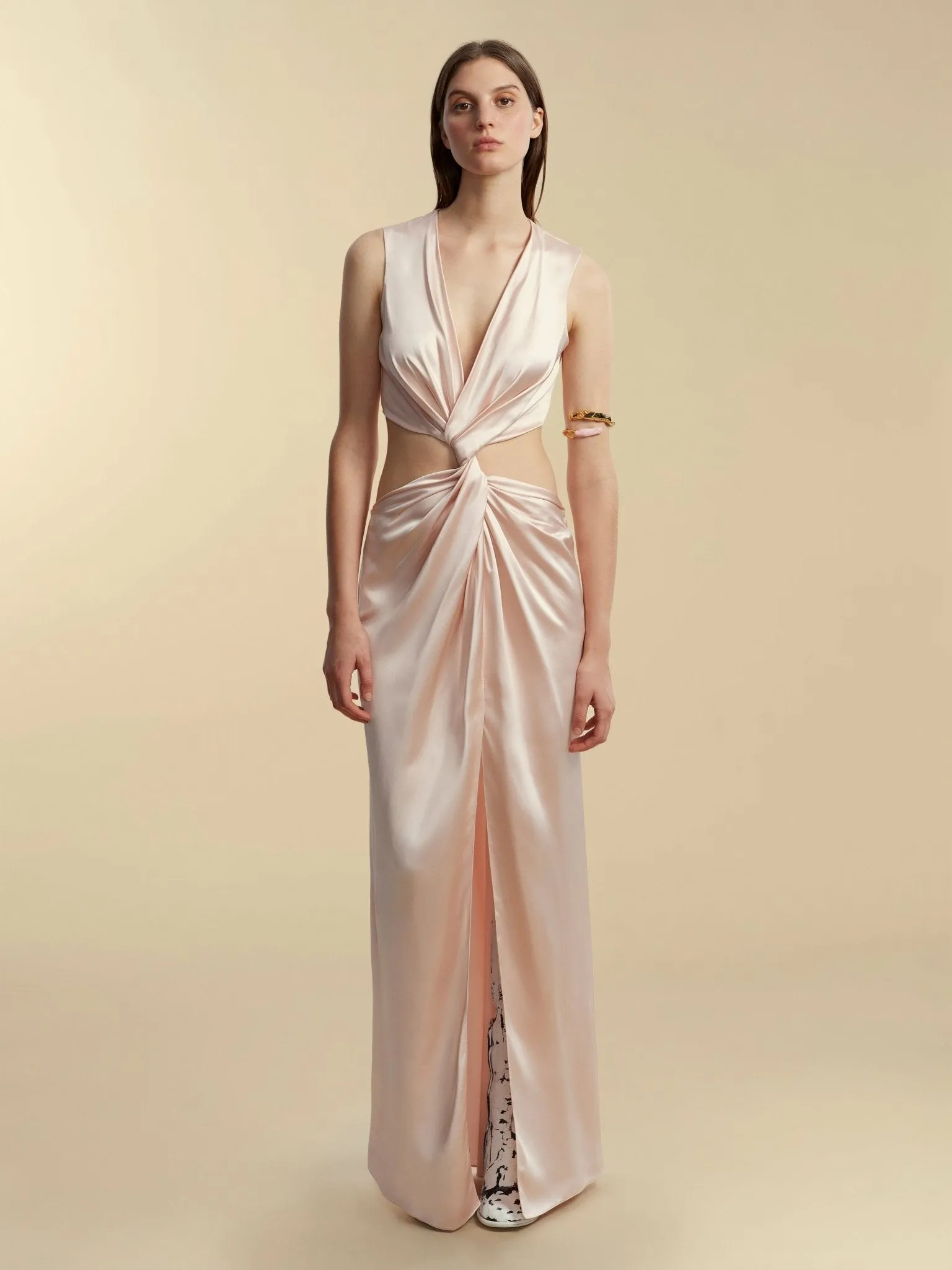 Satin Twist Dress sold by Marina Moscone