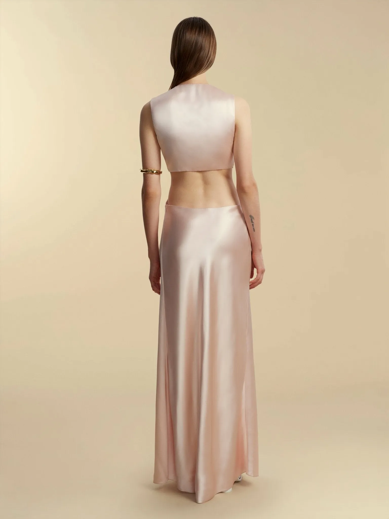 Satin Twist Dress sold by Marina Moscone product image thumbnail 2
