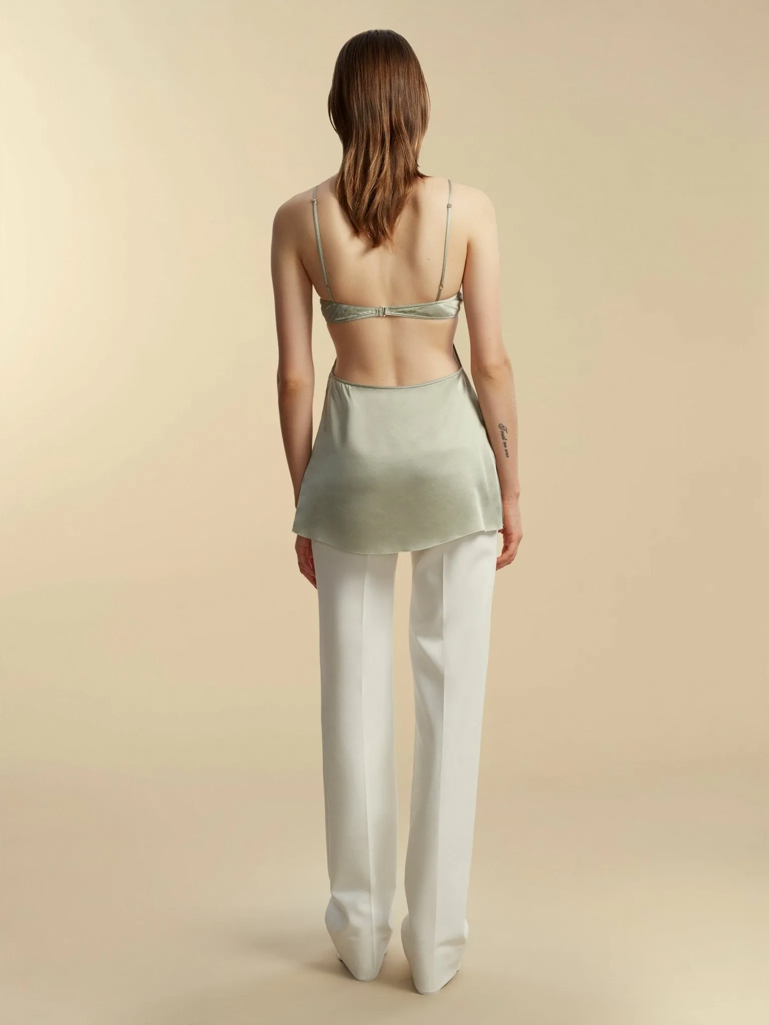 Open Back Silk Camisole sold by Marina Moscone product image thumbnail 2