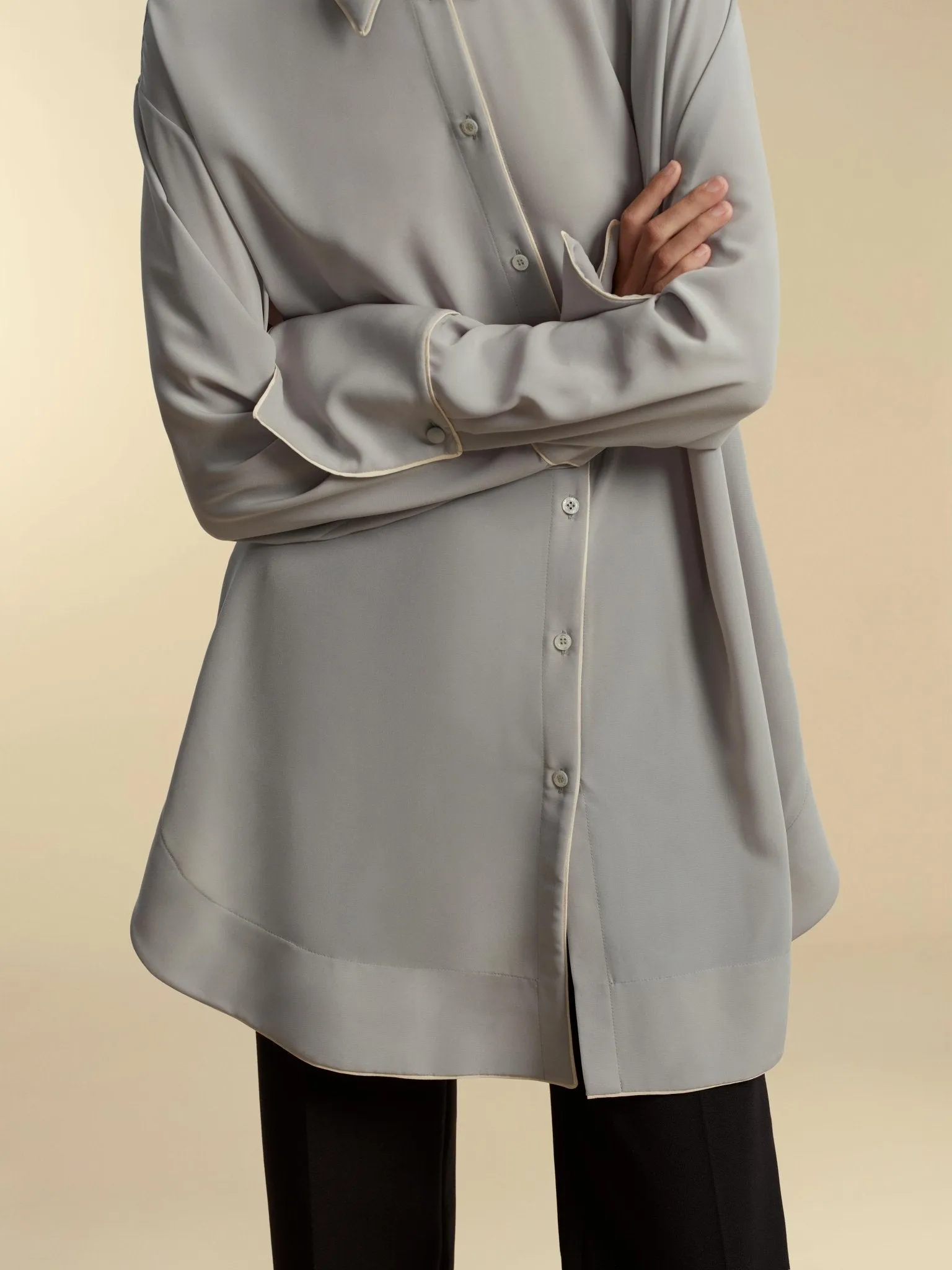 Alex Shirt with Piping sold by Marina Moscone product image thumbnail 3