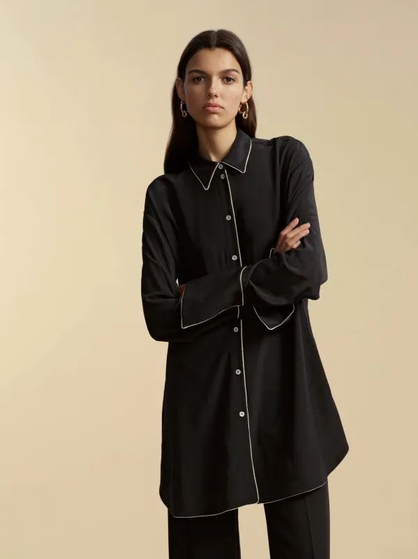 Alex Shirt with Piping sold by Marina Moscone