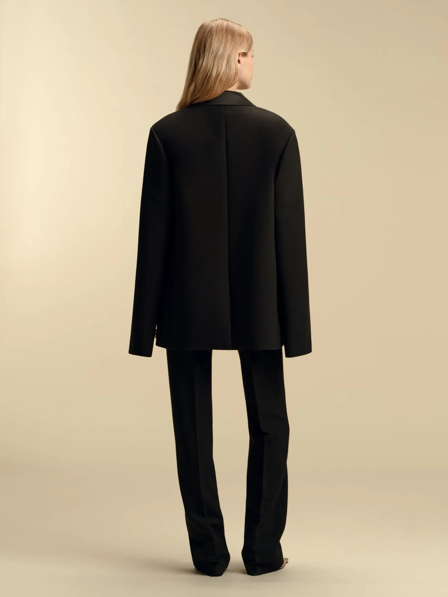 Tailored Boyfriend Blazer with Cape Sleeve sold by Marina Moscone product image thumbnail 2