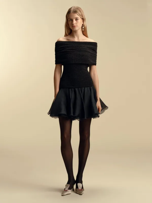 Off-Shoulder Lurex Jersey Bubble Dress sold by Marina Moscone