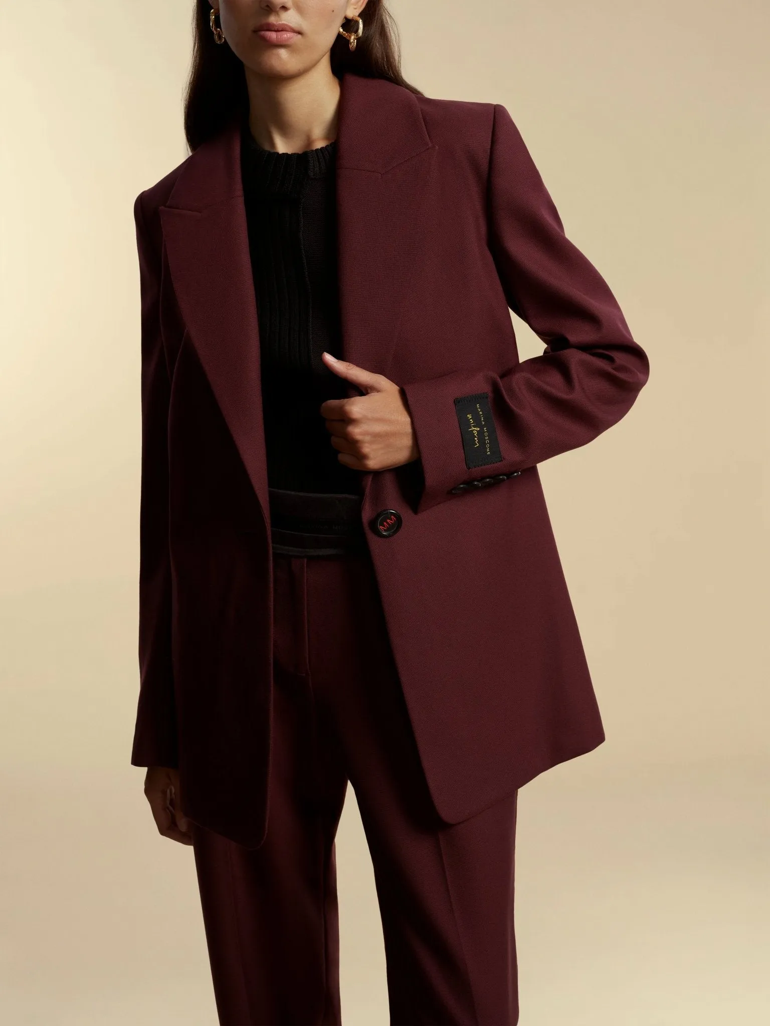 Slim Boyfriend Blazer sold by Marina Moscone product image thumbnail 2