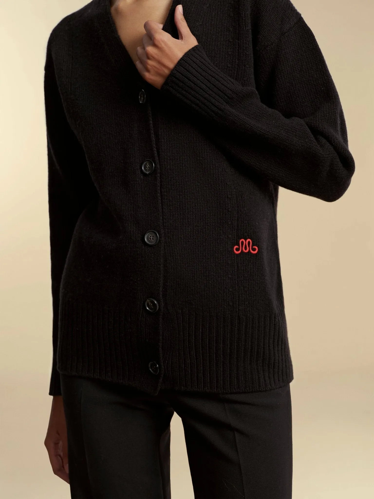 Waisted Cashmere Wool Cardigan sold by Marina Moscone product image thumbnail 2