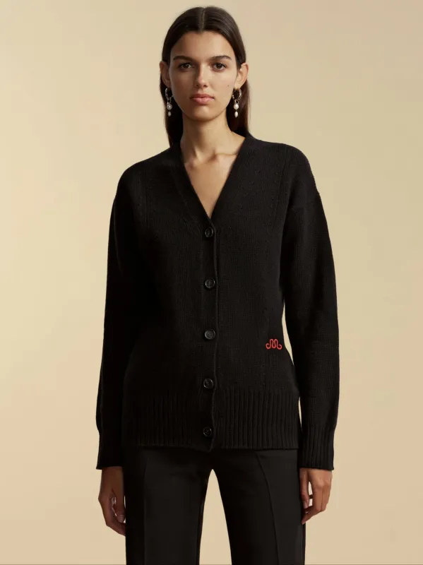 Waisted Cashmere Wool Cardigan sold by Marina Moscone