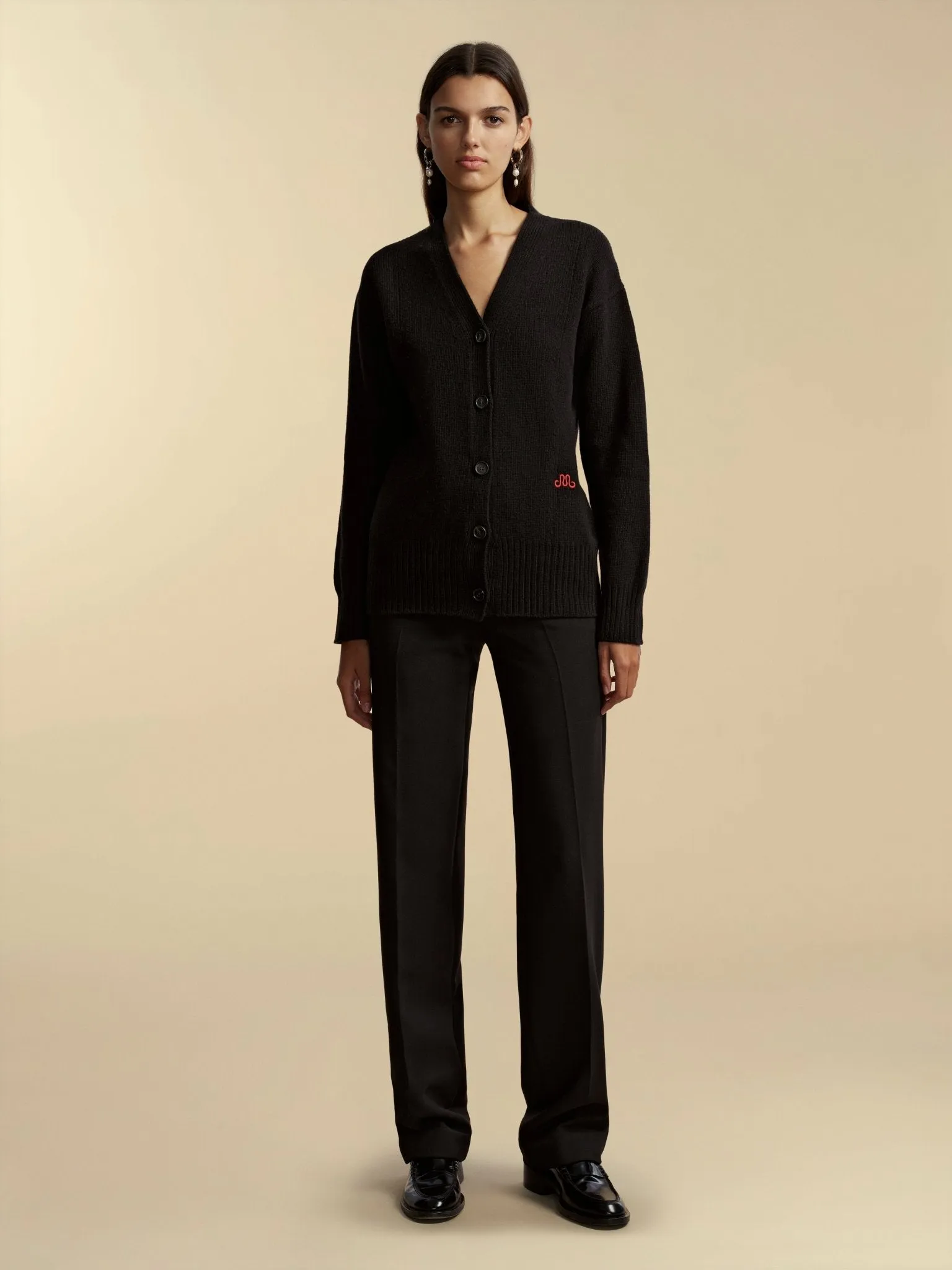 Waisted Cashmere Wool Cardigan sold by Marina Moscone product image thumbnail 3