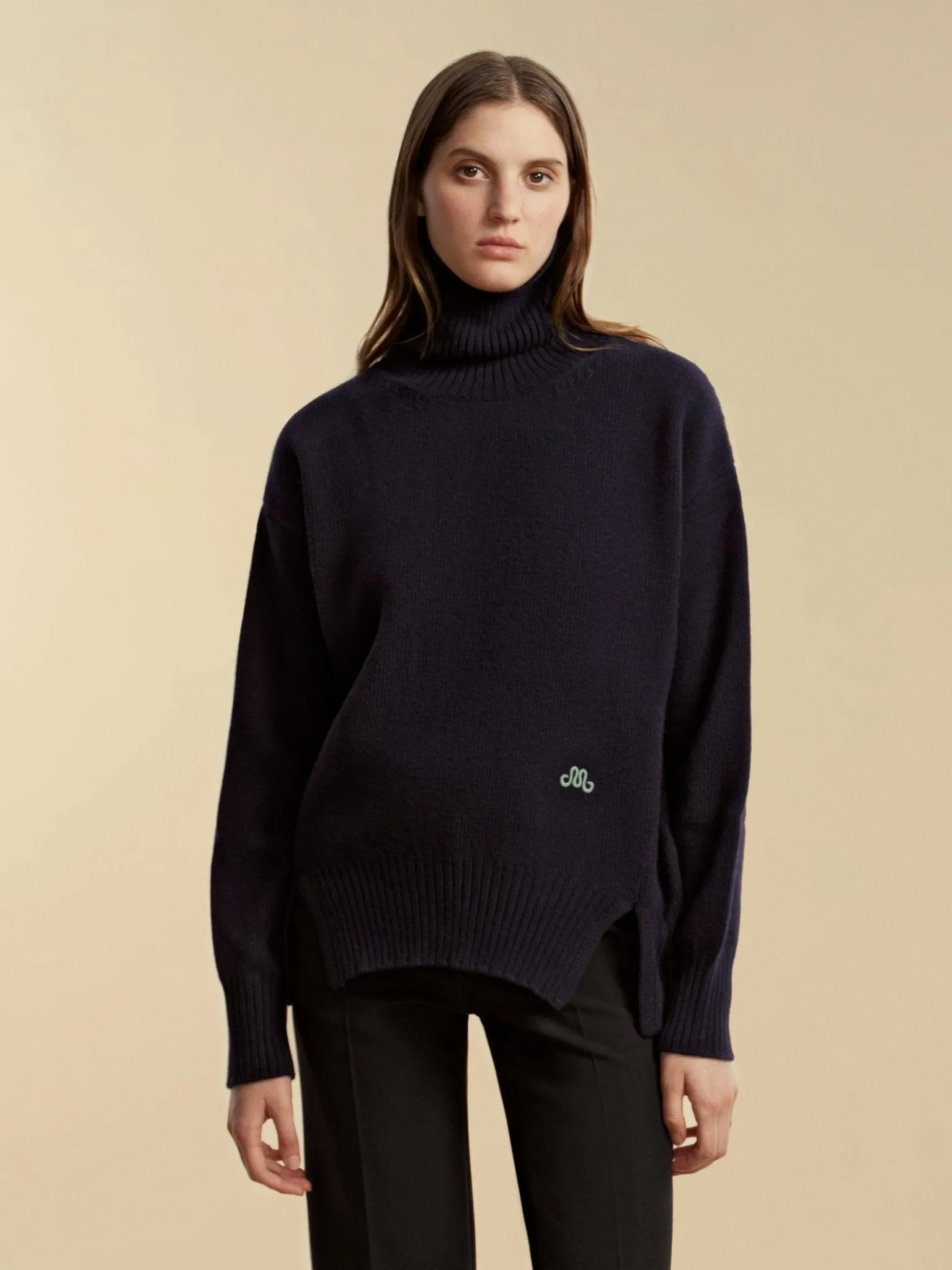 Funnel Neck Cashmere Wool Pullover sold by Marina Moscone product image thumbnail 4