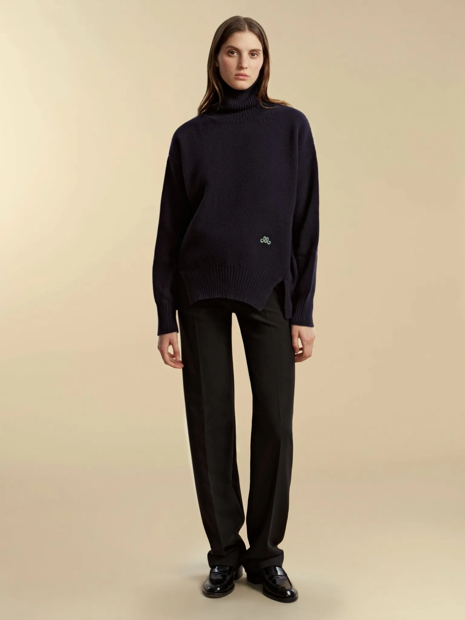 Funnel Neck Cashmere Wool Pullover sold by Marina Moscone product image thumbnail 3