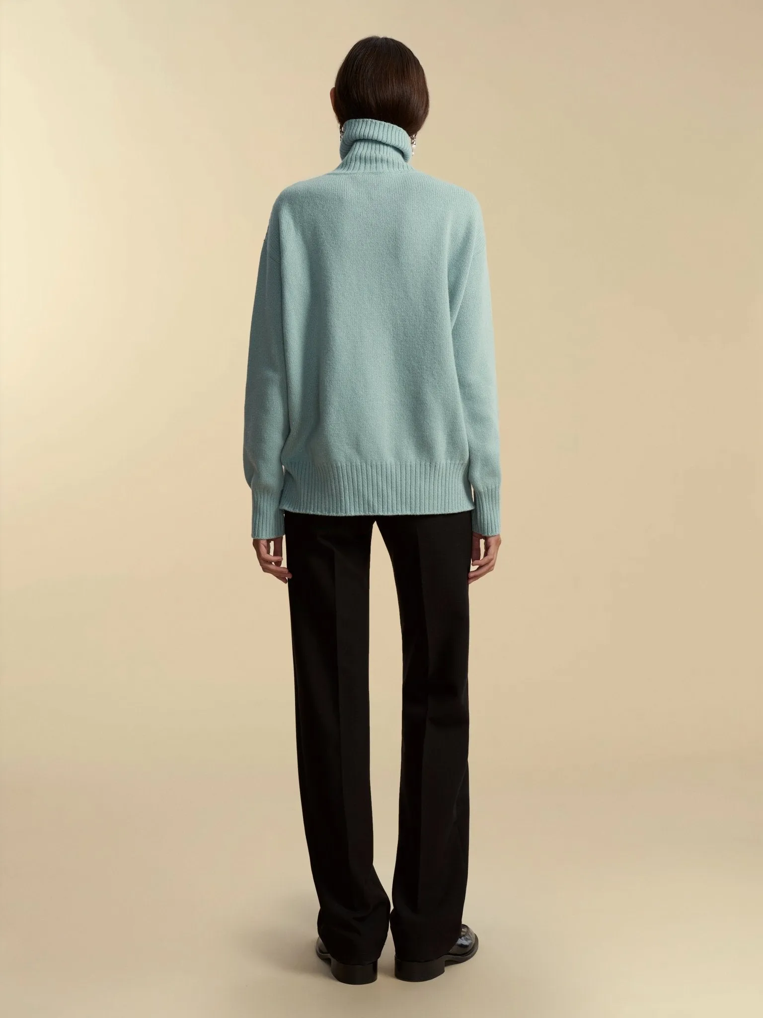 Funnel Neck Cashmere Wool Pullover sold by Marina Moscone product image thumbnail 2