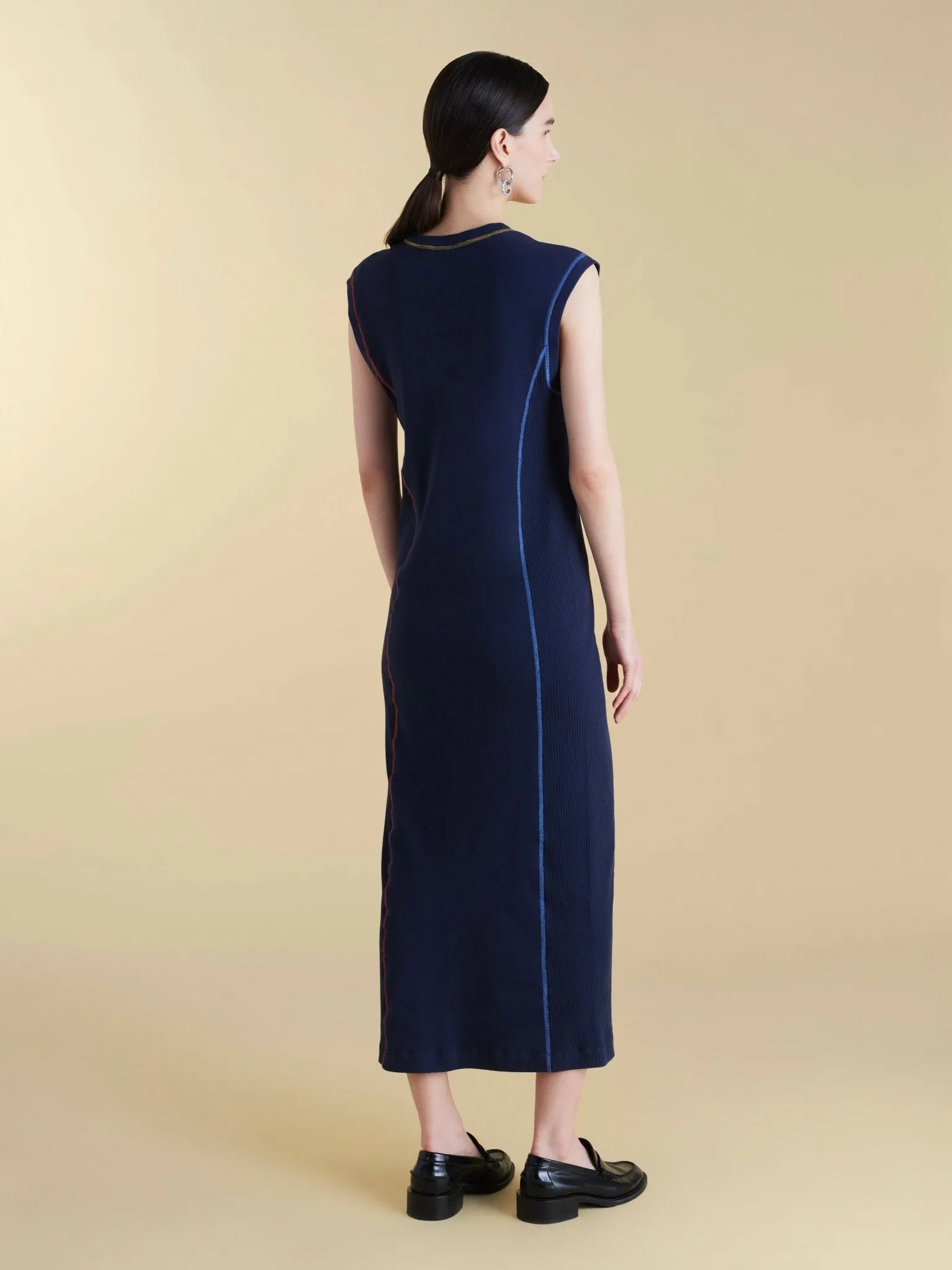 U-Neck Cotton T-Shirt Dress sold by Marina Moscone product image thumbnail 2