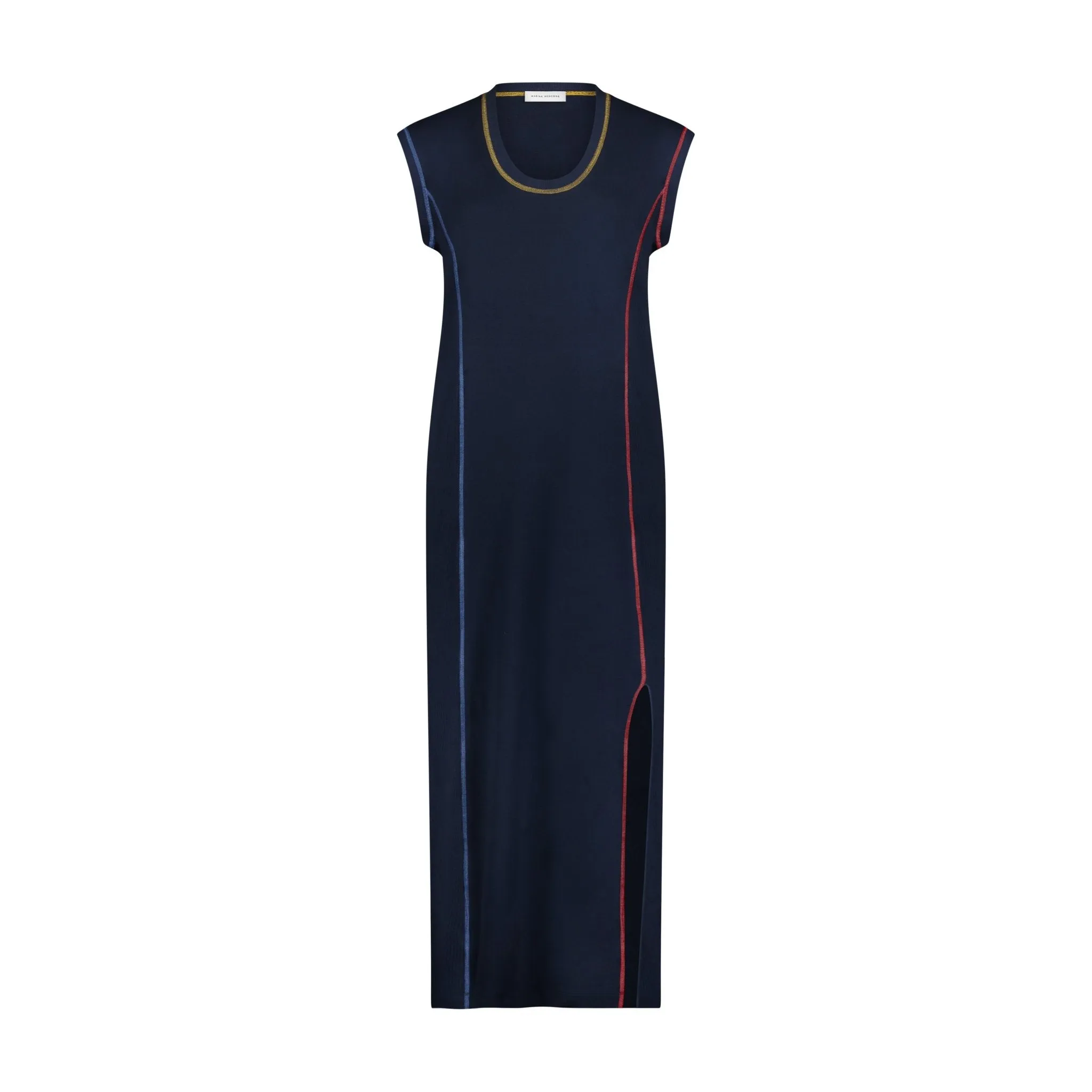 U-Neck Cotton T-Shirt Dress sold by Marina Moscone product image thumbnail 5