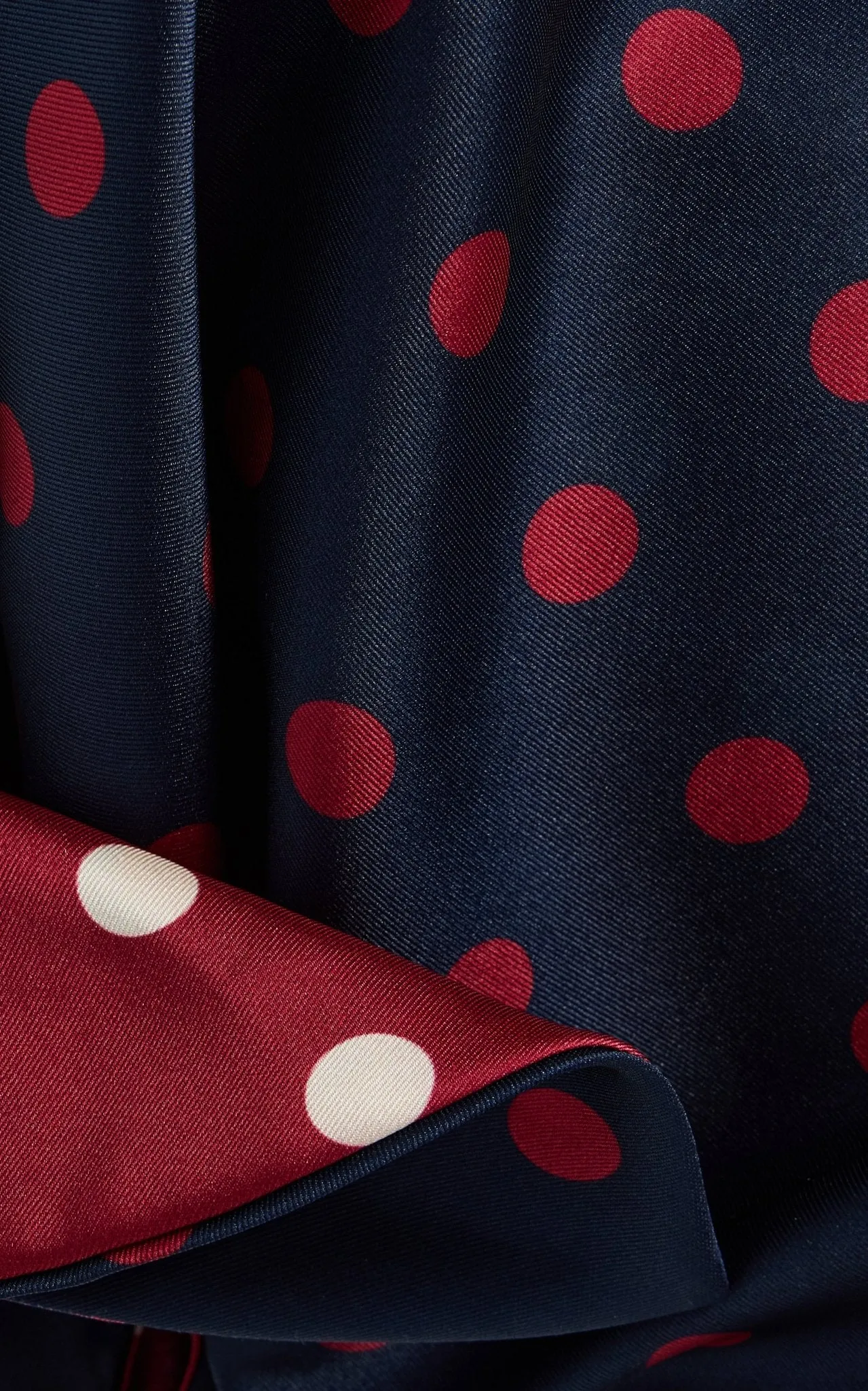 Twill Polka Dot Tabard Tie Dress sold by Marina Moscone product image thumbnail 5