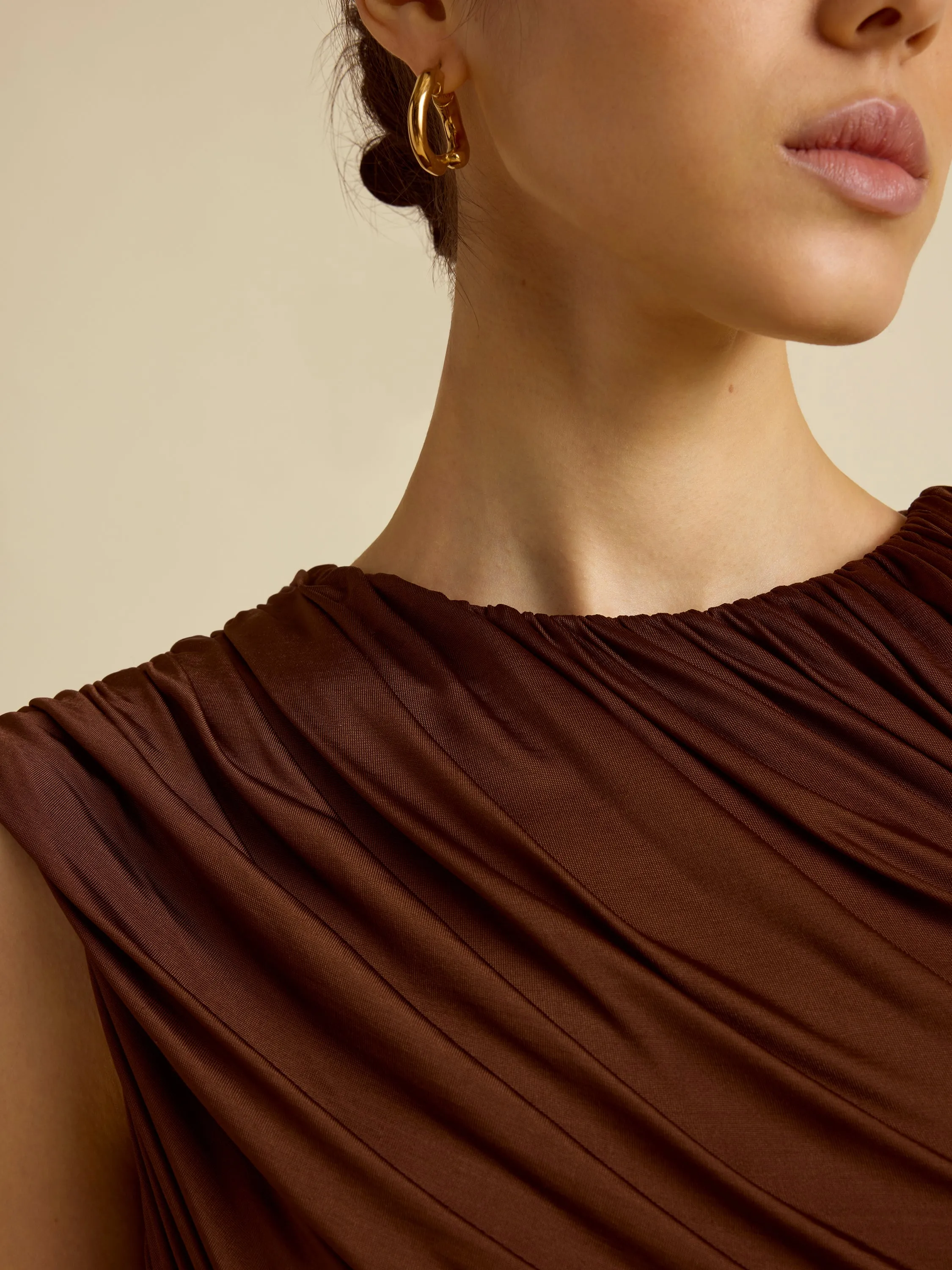 Draped Jersey Mini Dress sold by Marina Moscone product image thumbnail 5
