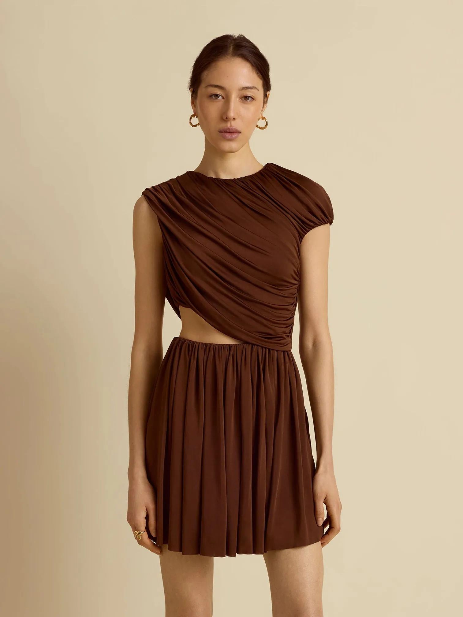 Draped Jersey Mini Dress sold by Marina Moscone