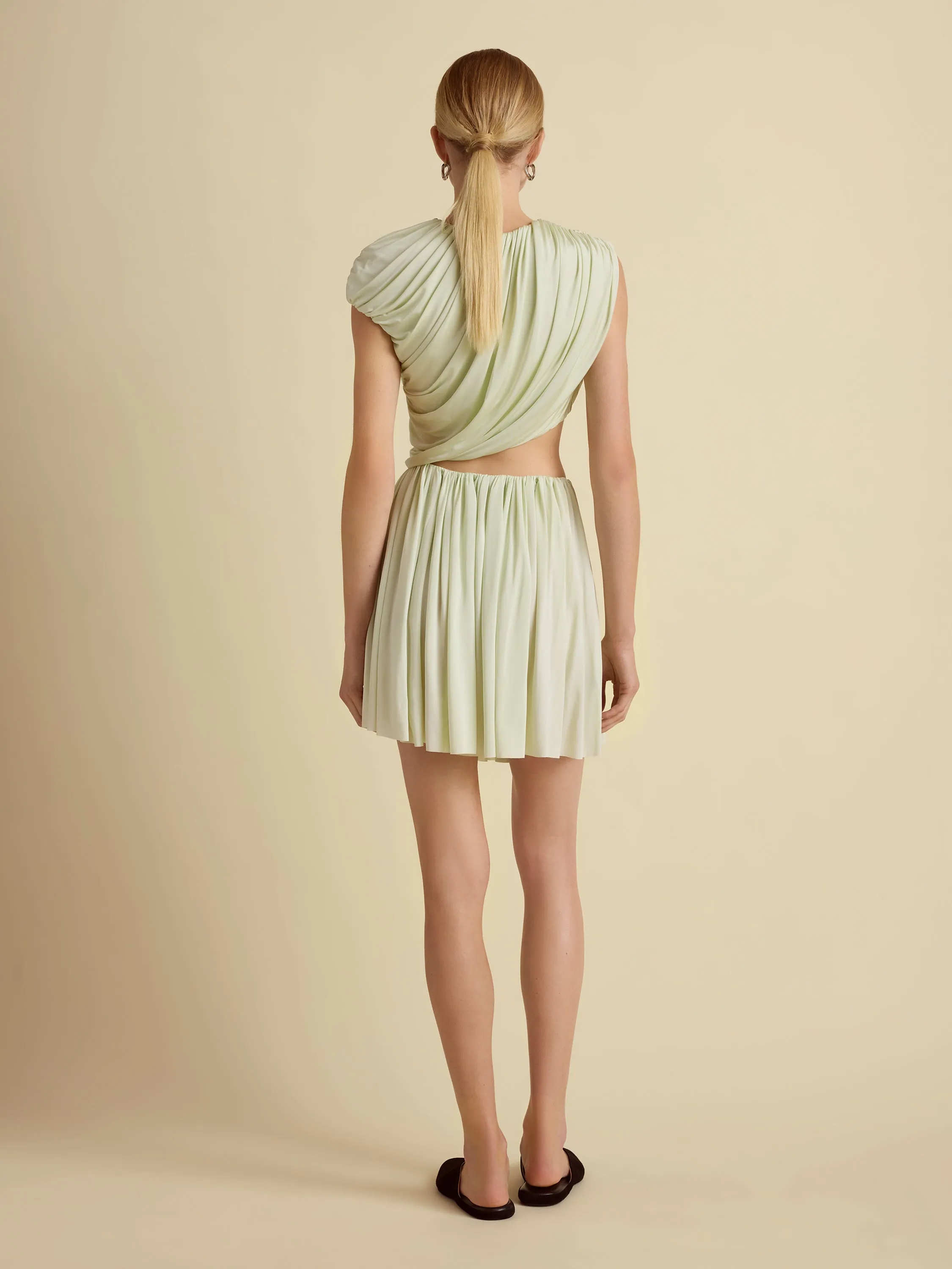 Draped Jersey Mini Dress sold by Marina Moscone product image thumbnail 4