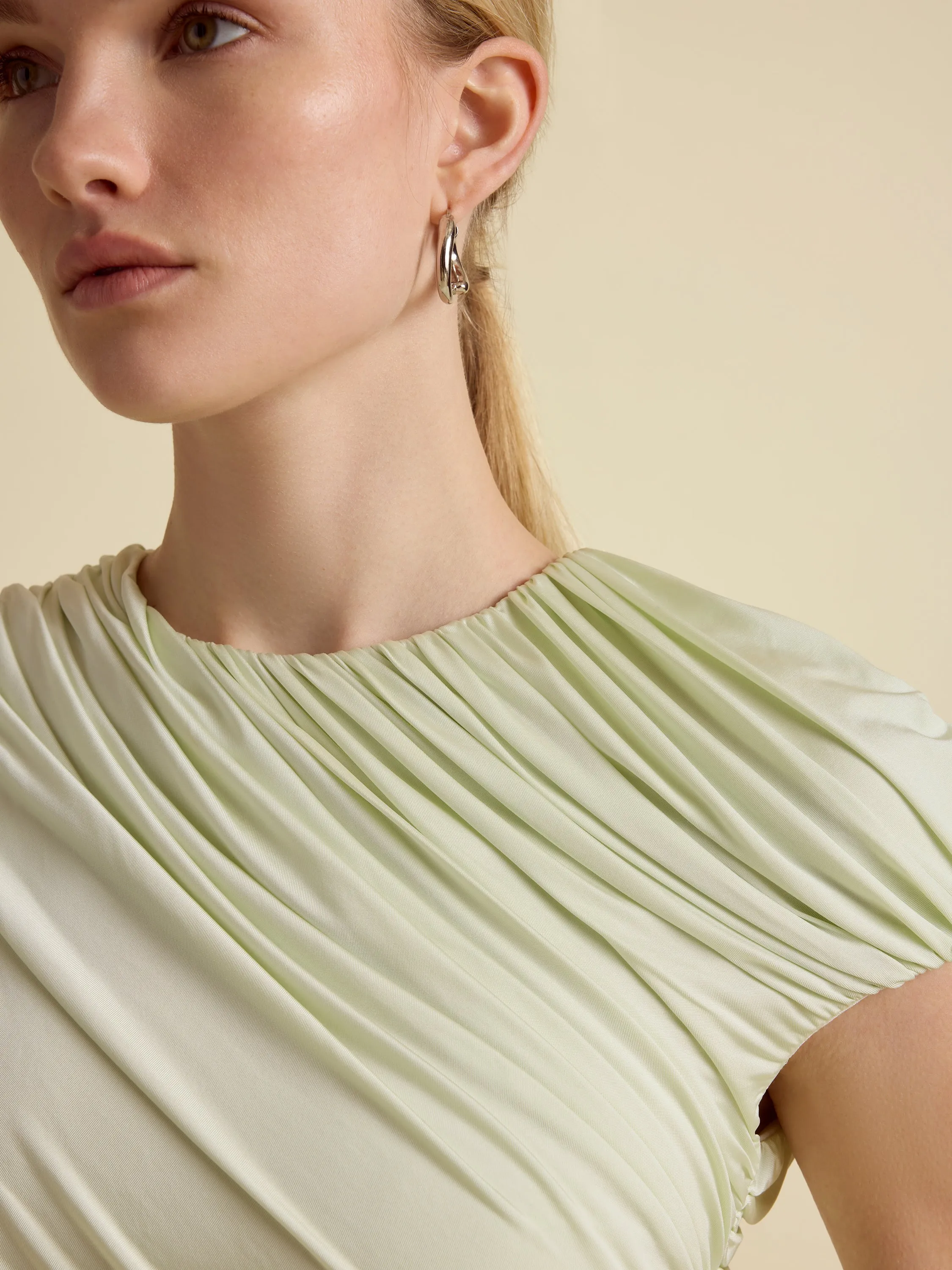 Draped Jersey Mini Dress sold by Marina Moscone product image thumbnail 5