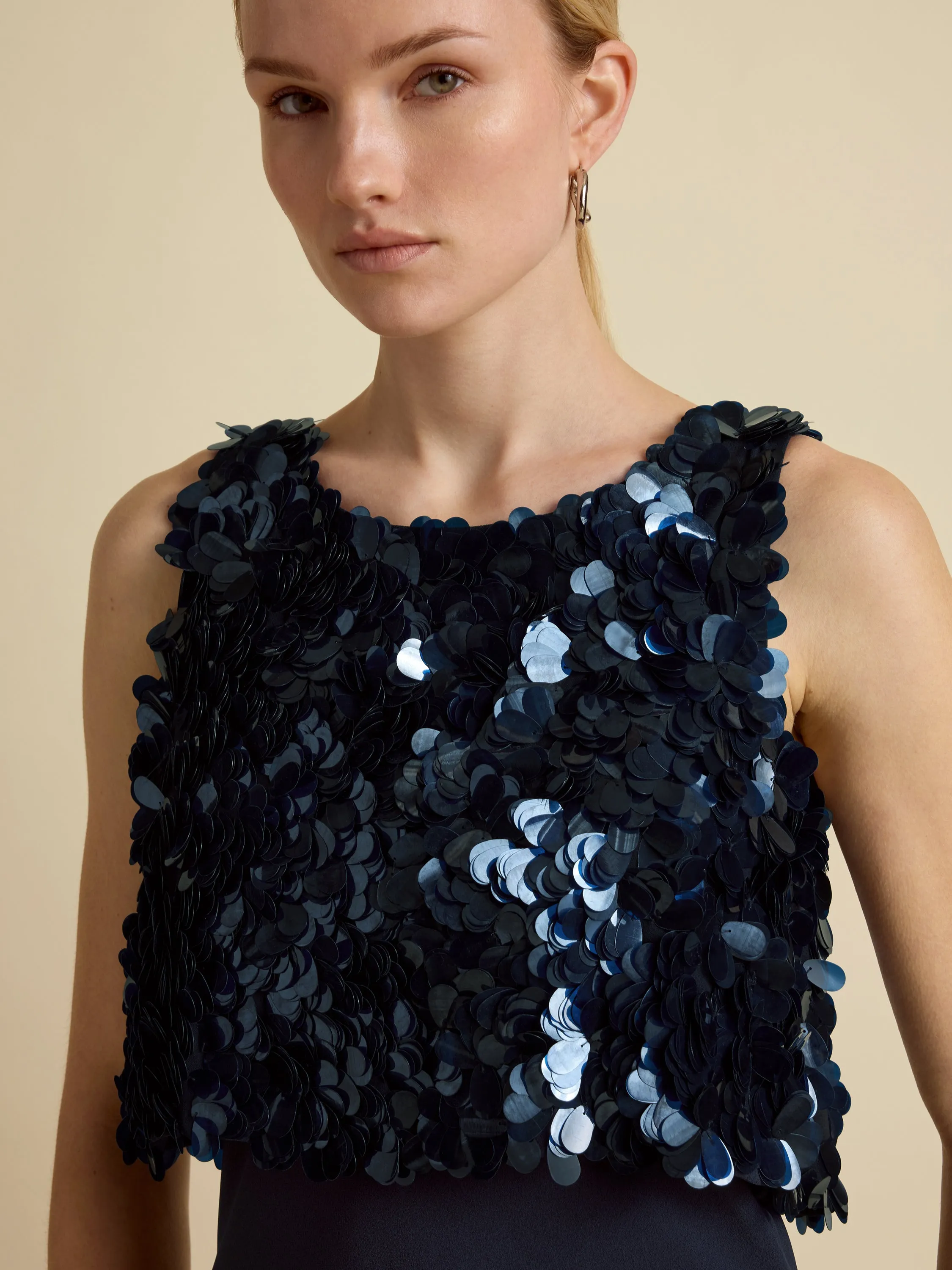 Paillette Bias Dress sold by Marina Moscone product image thumbnail 4