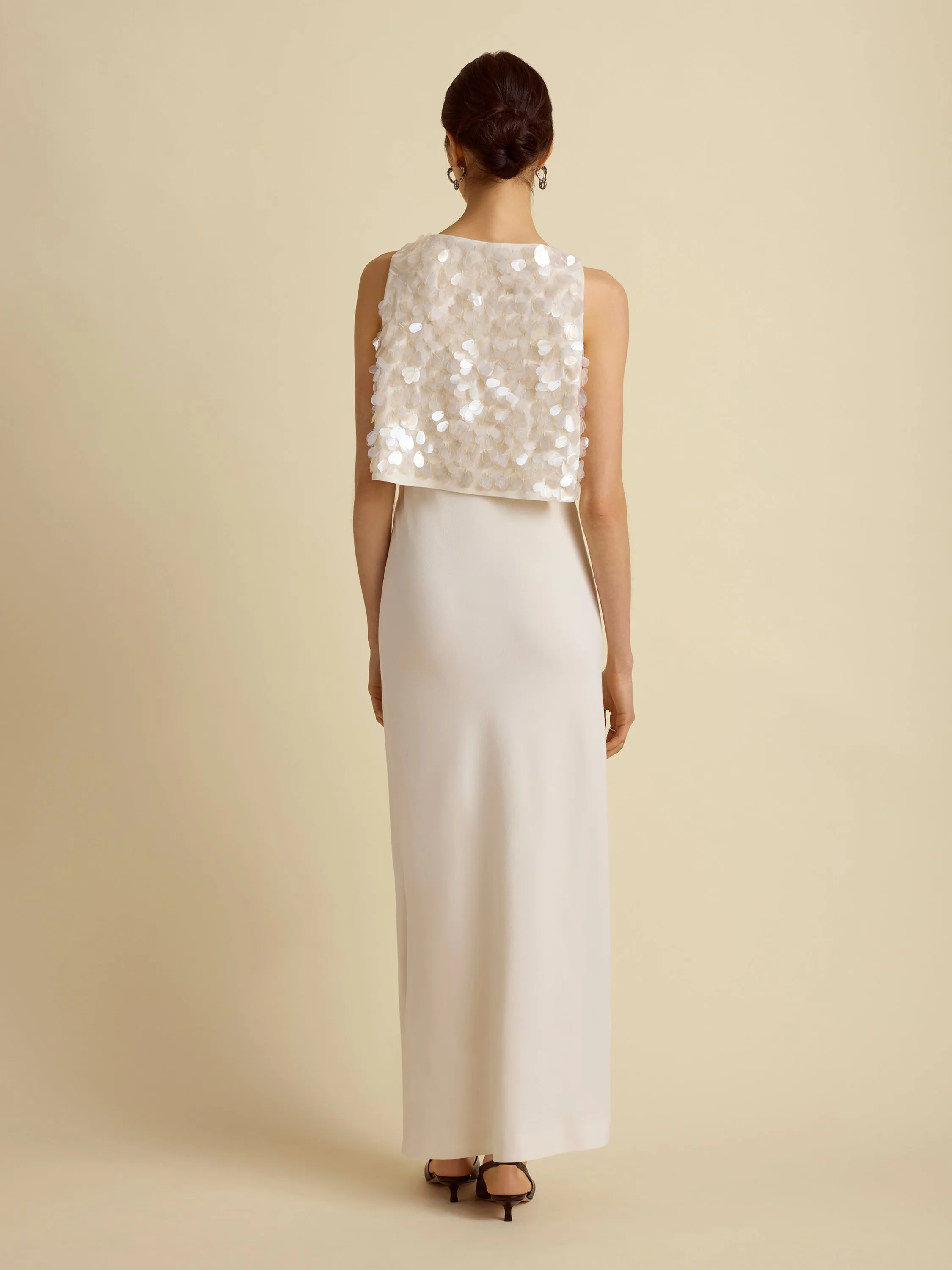 Paillette Bias Dress sold by Marina Moscone product image thumbnail 3