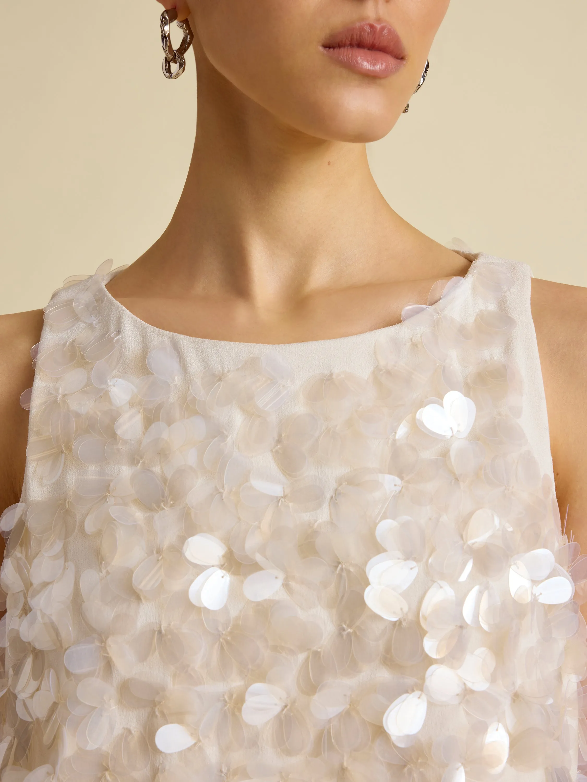 Paillette Bias Dress sold by Marina Moscone product image thumbnail 4