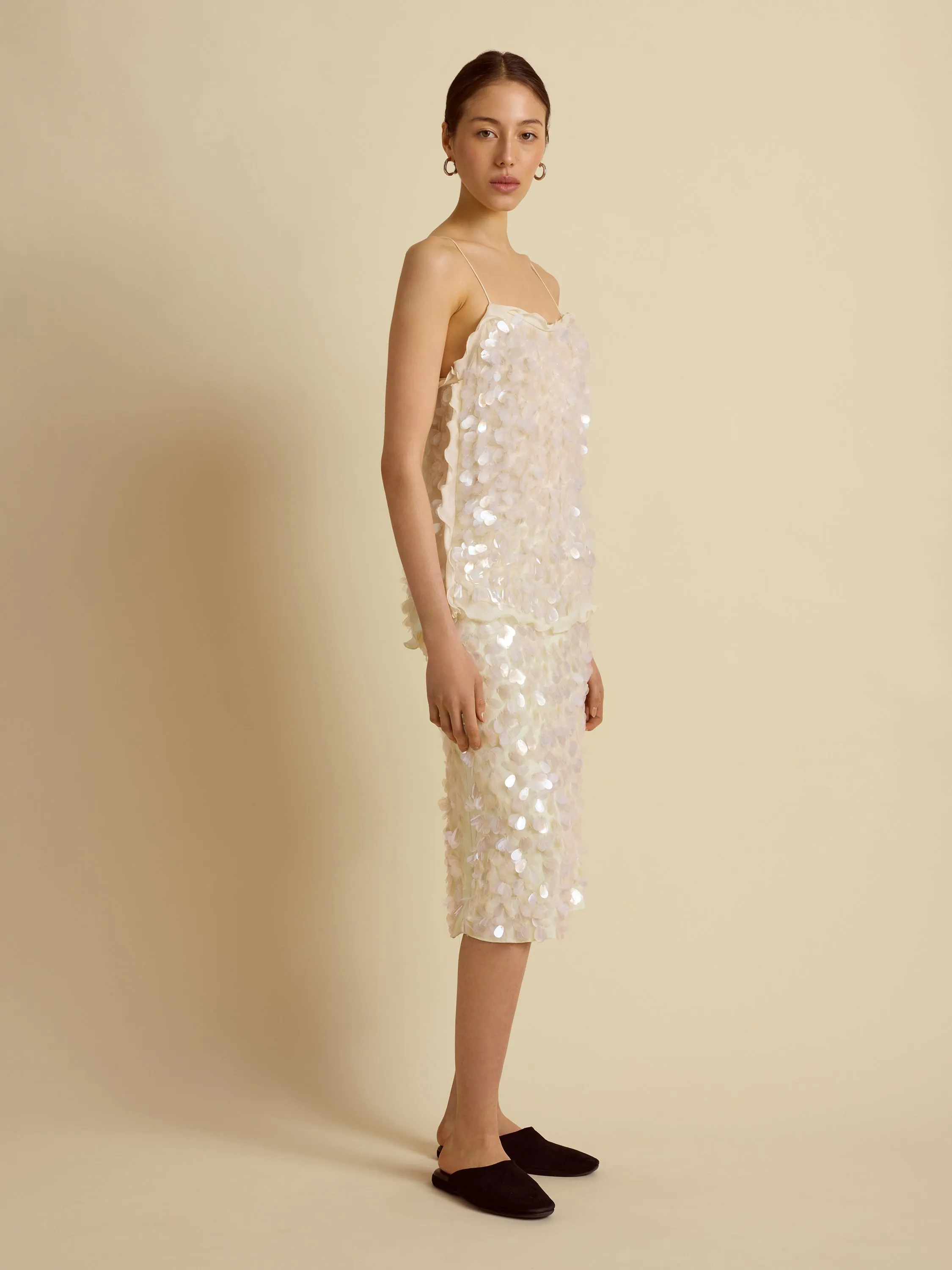 Paillette Camisole sold by Marina Moscone product image thumbnail 3