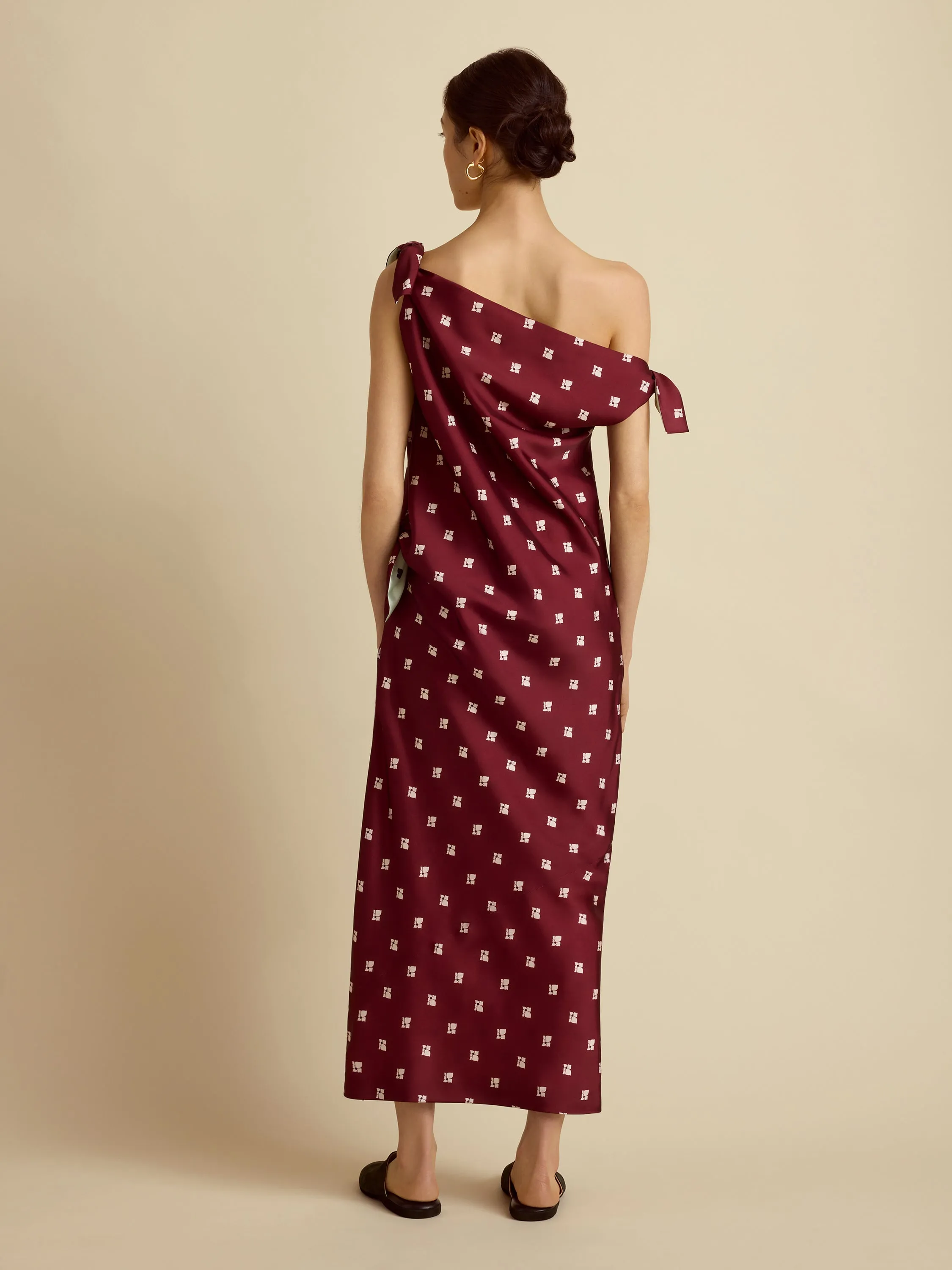 Floral Tabard Tie Dress sold by Marina Moscone product image thumbnail 3