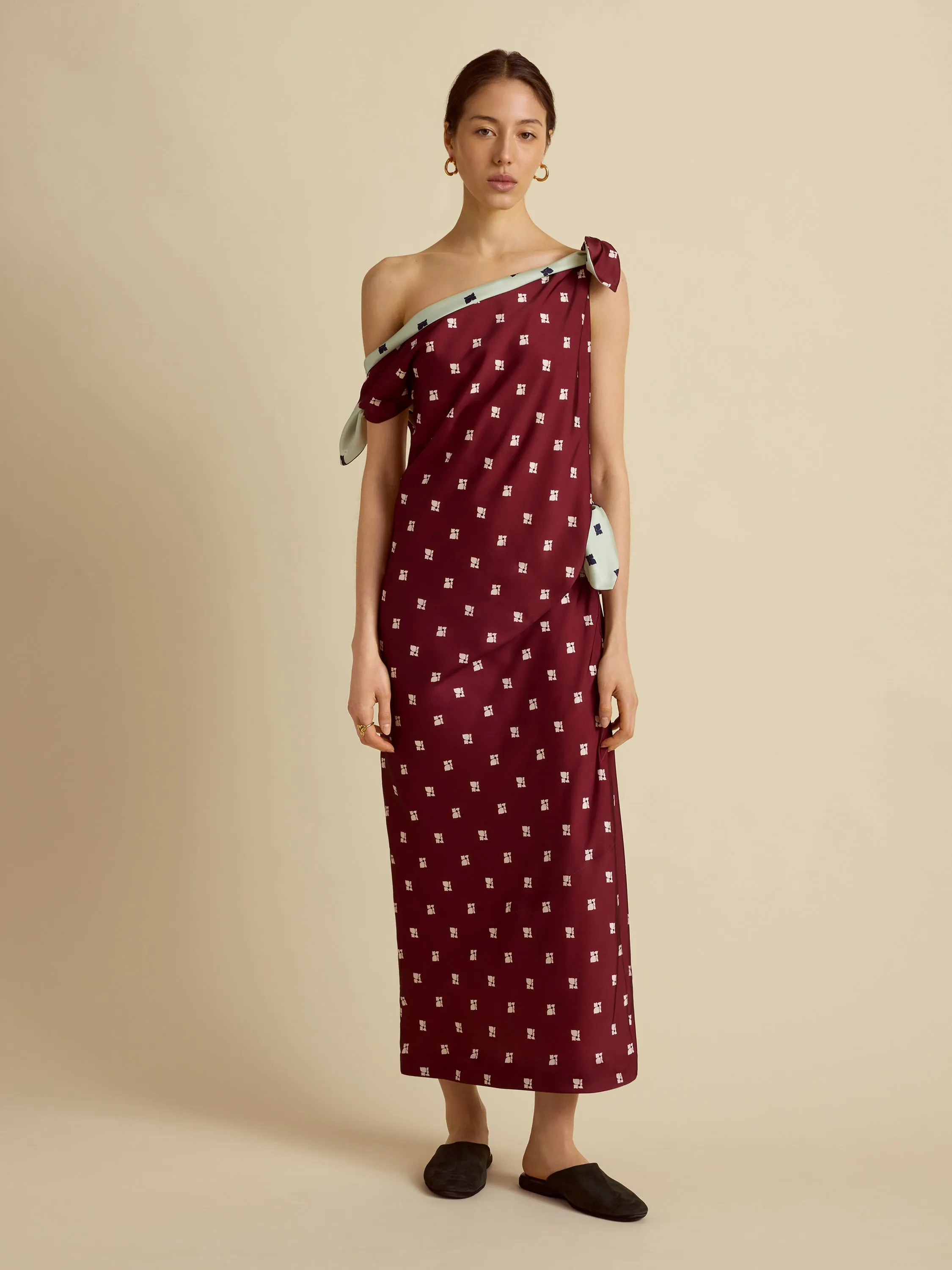 Floral Tabard Tie Dress sold by Marina Moscone