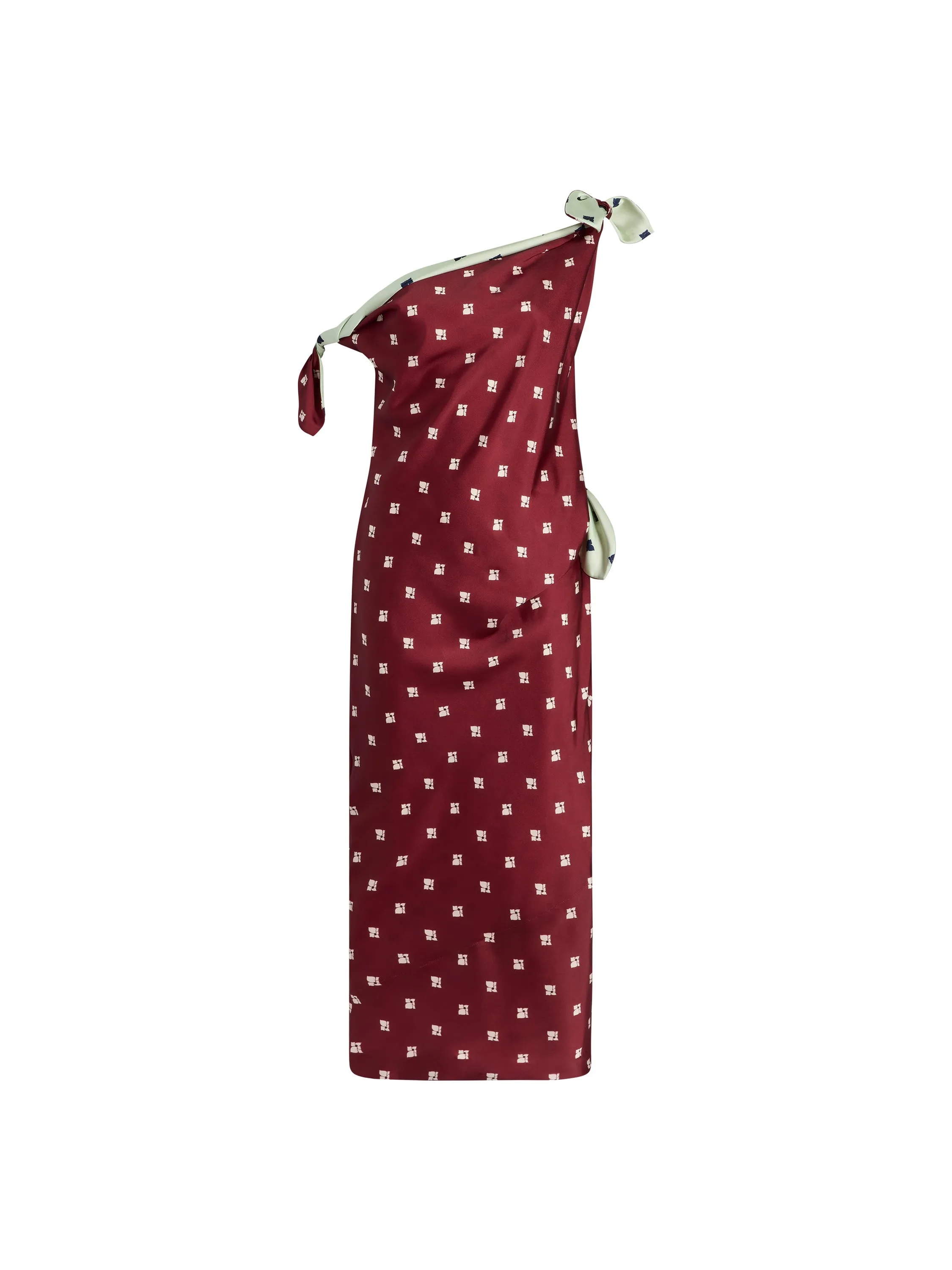 Floral Tabard Tie Dress sold by Marina Moscone product image thumbnail 5