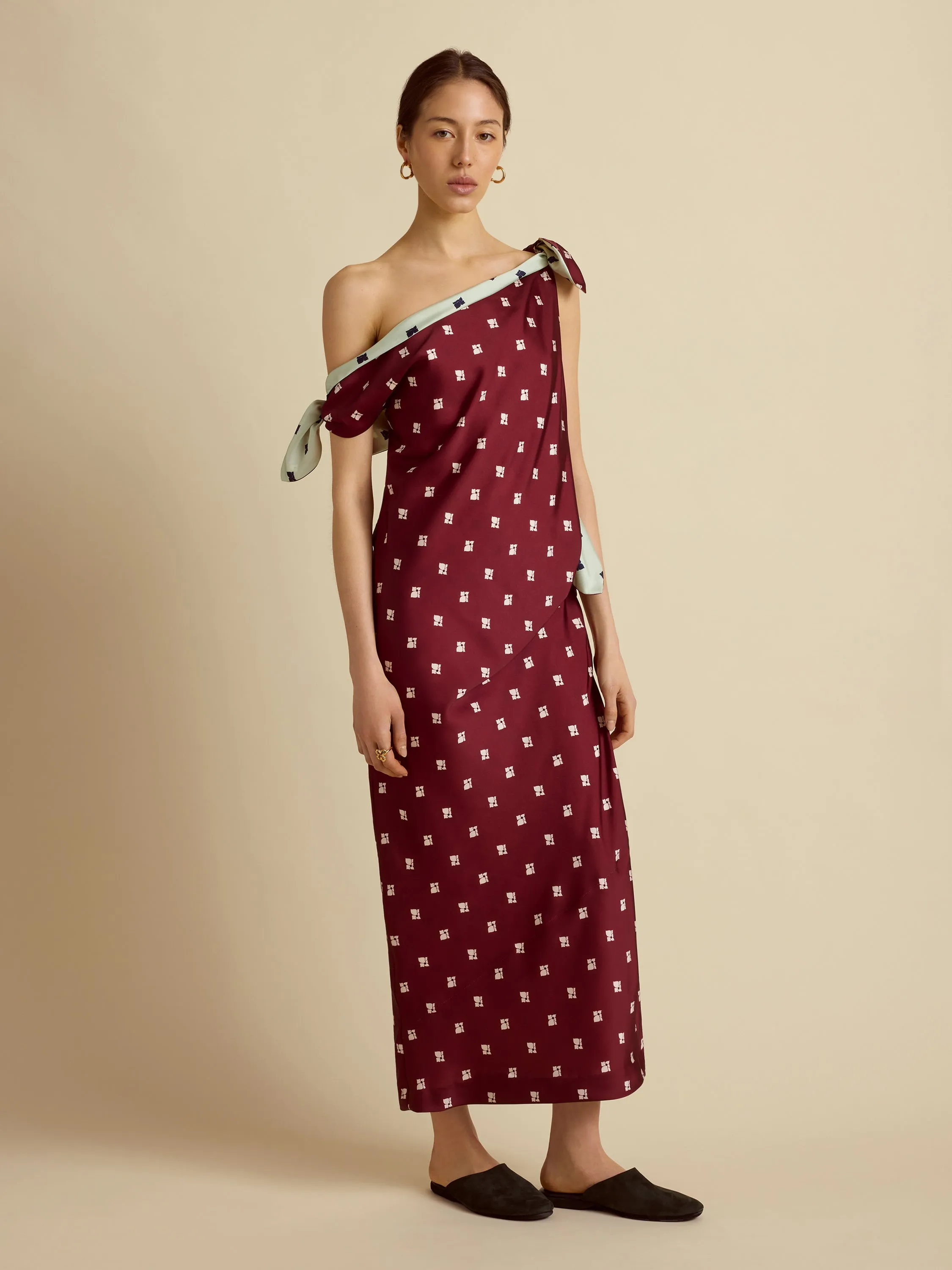 Floral Tabard Tie Dress sold by Marina Moscone product image thumbnail 2