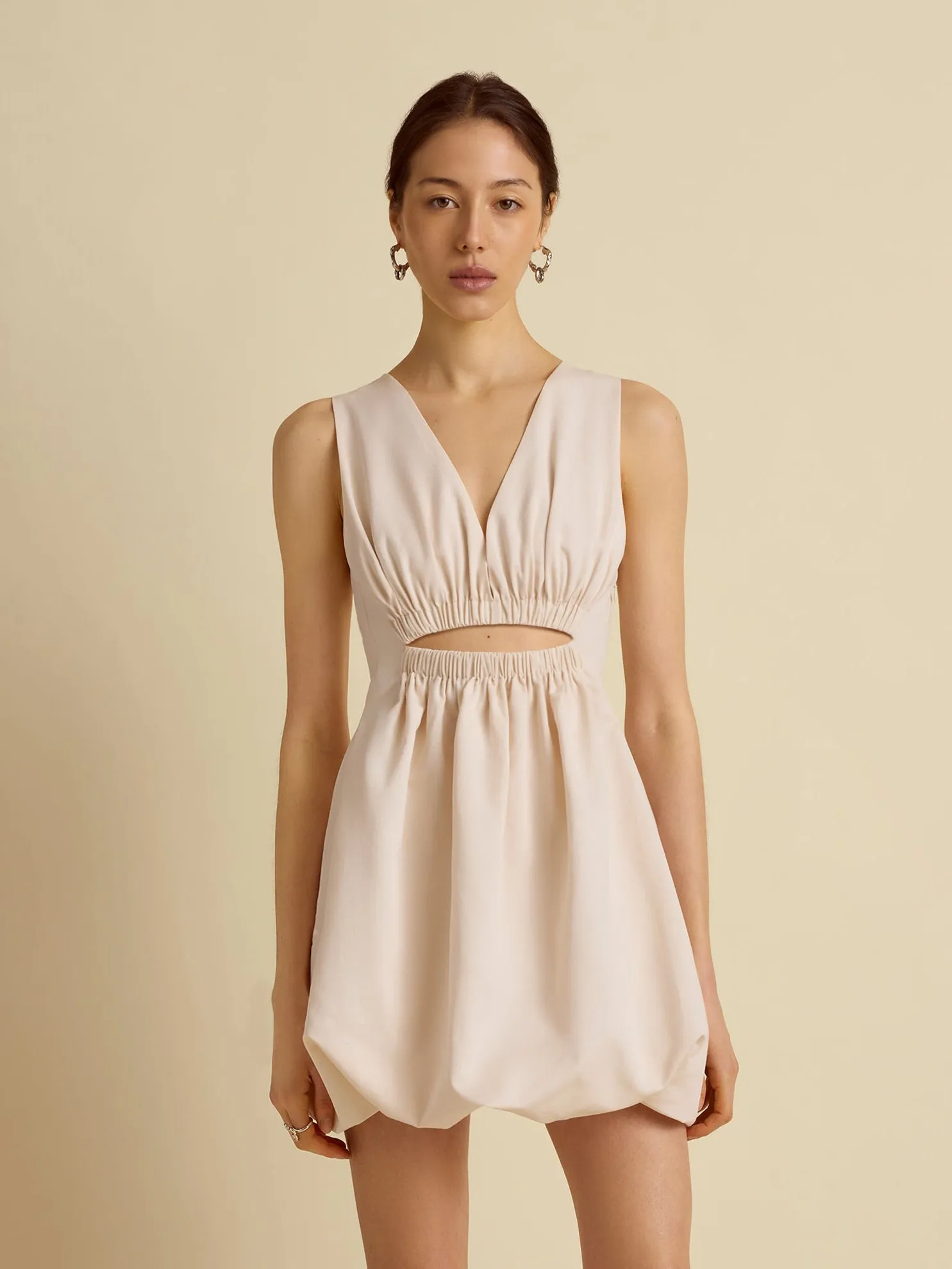 Cutout Cotton Bubble Dress sold by Marina Moscone