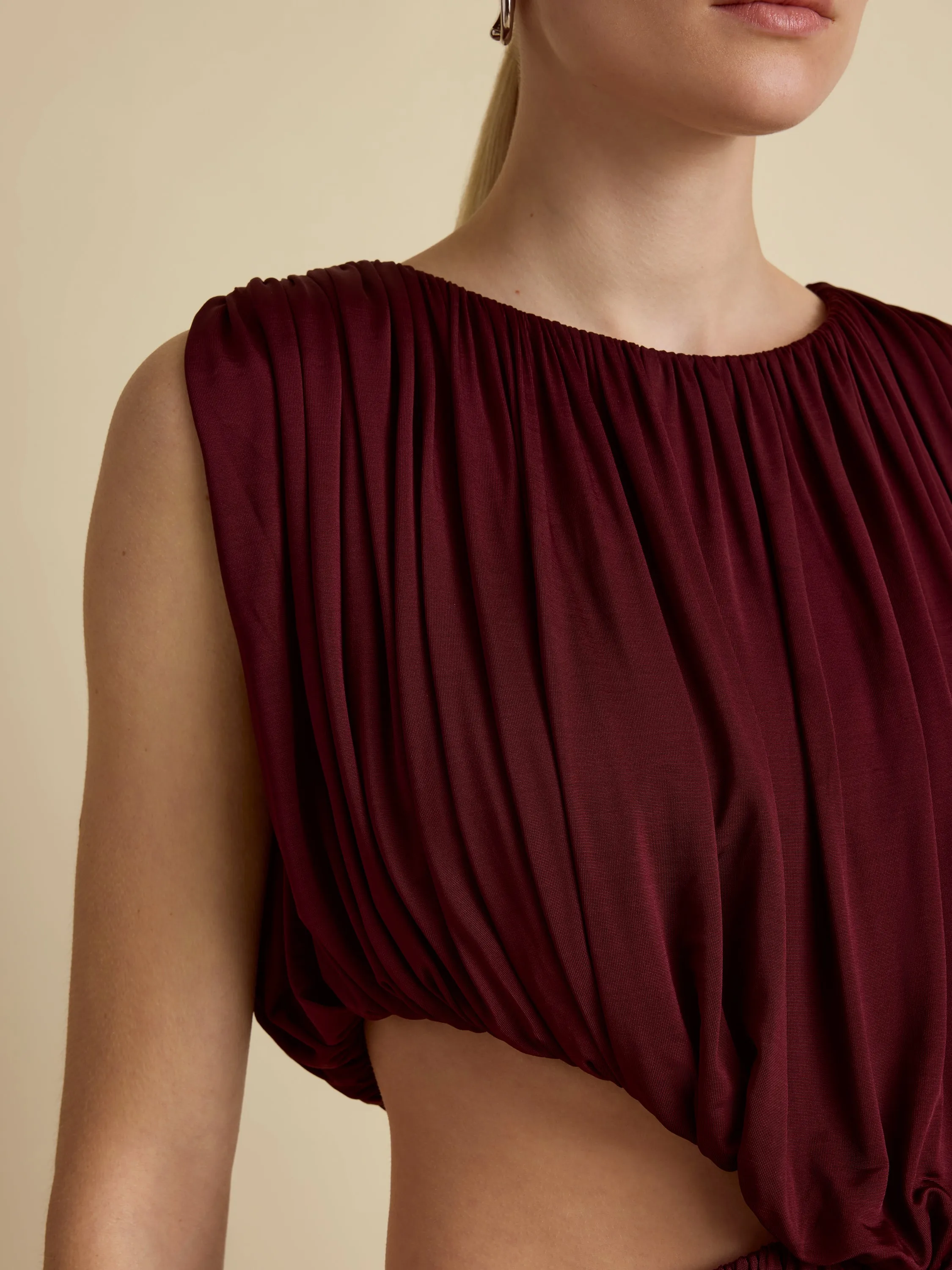Draped Jersey Dress sold by Marina Moscone product image thumbnail 4