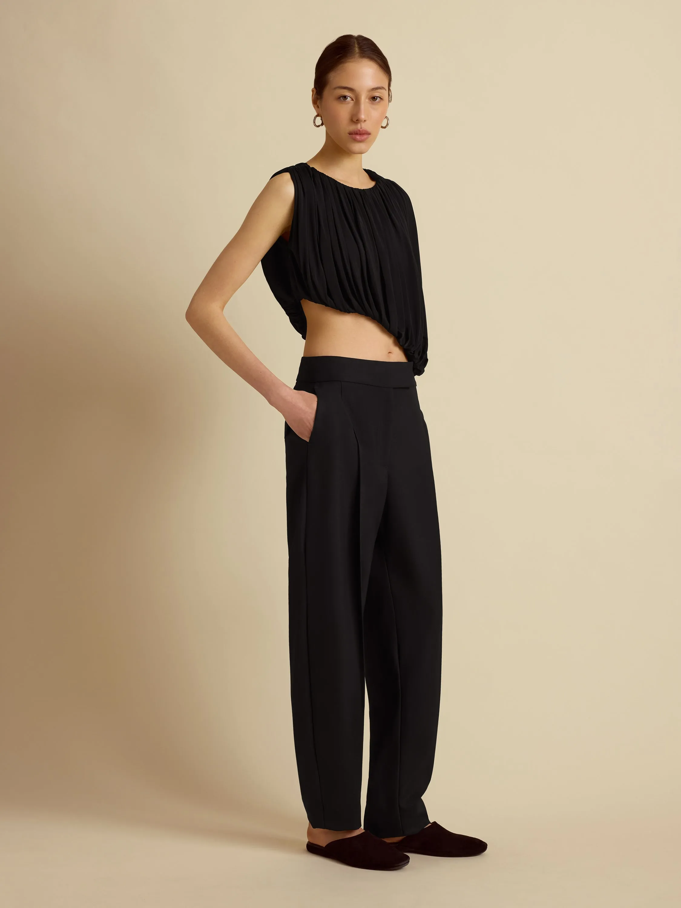 Draped Jersey Top sold by Marina Moscone product image thumbnail 3