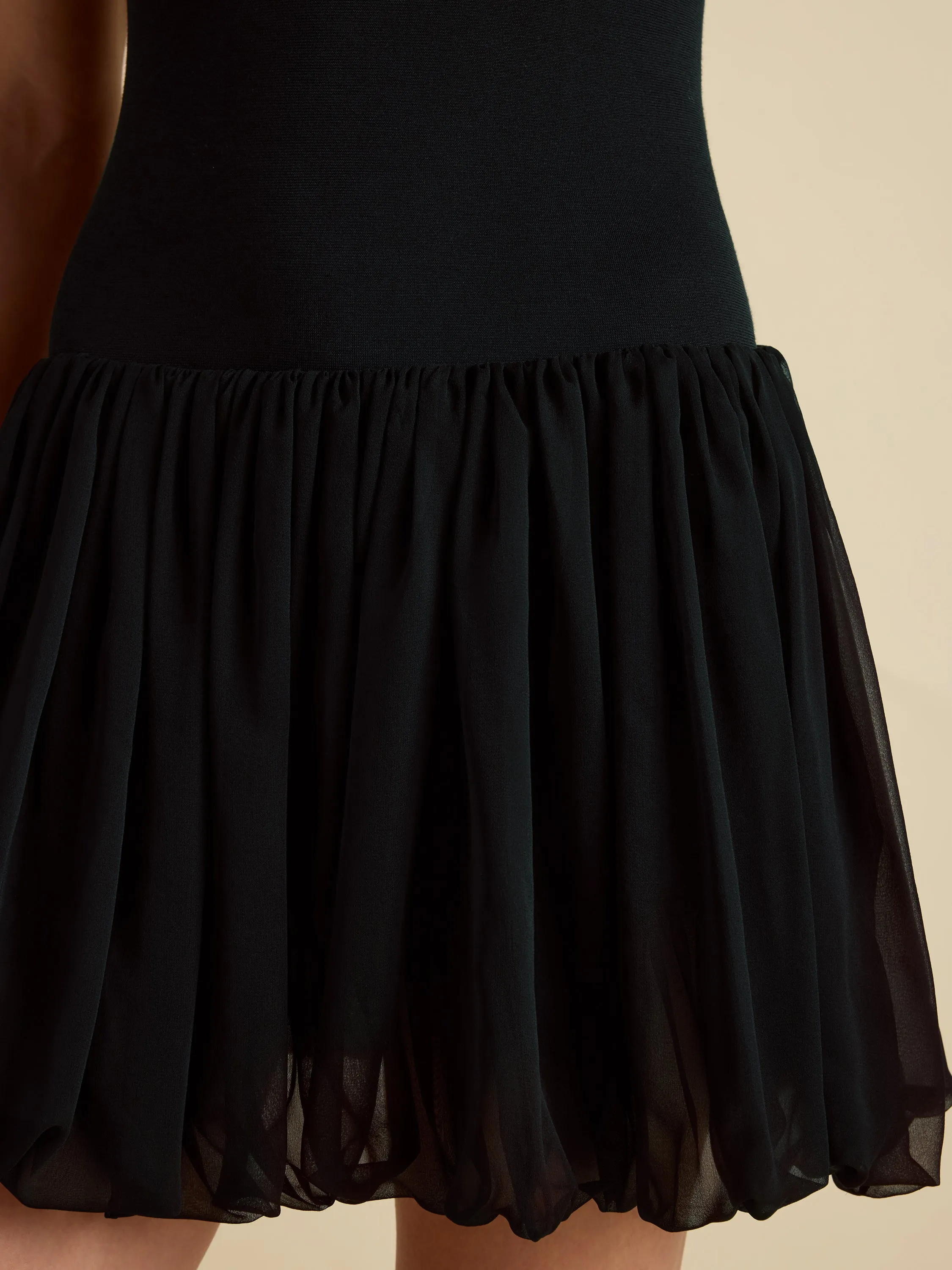 Silk Layered Mini Cocoon Skirt sold by Marina Moscone product image thumbnail 5