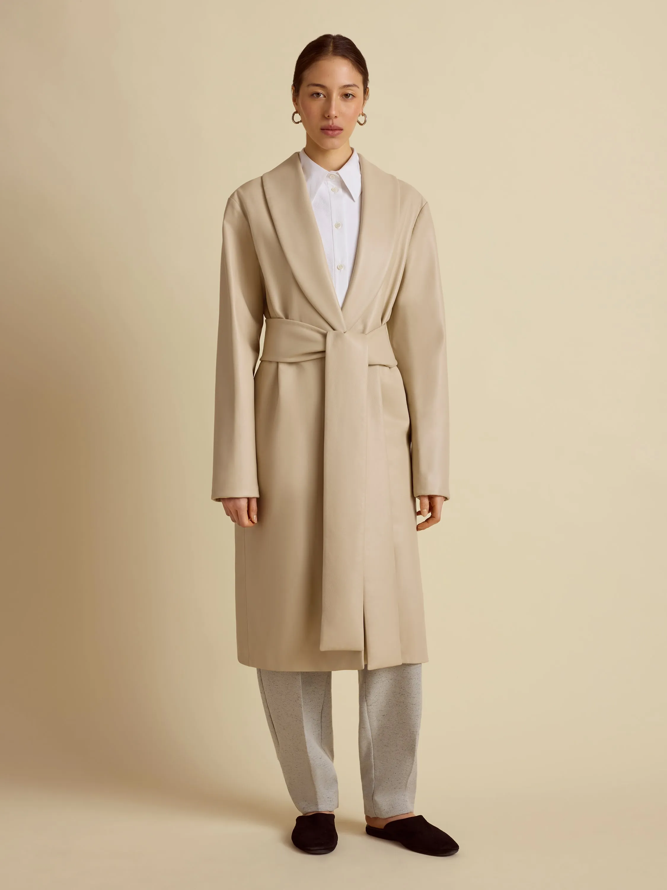 Leather Robe Coat sold by Marina Moscone