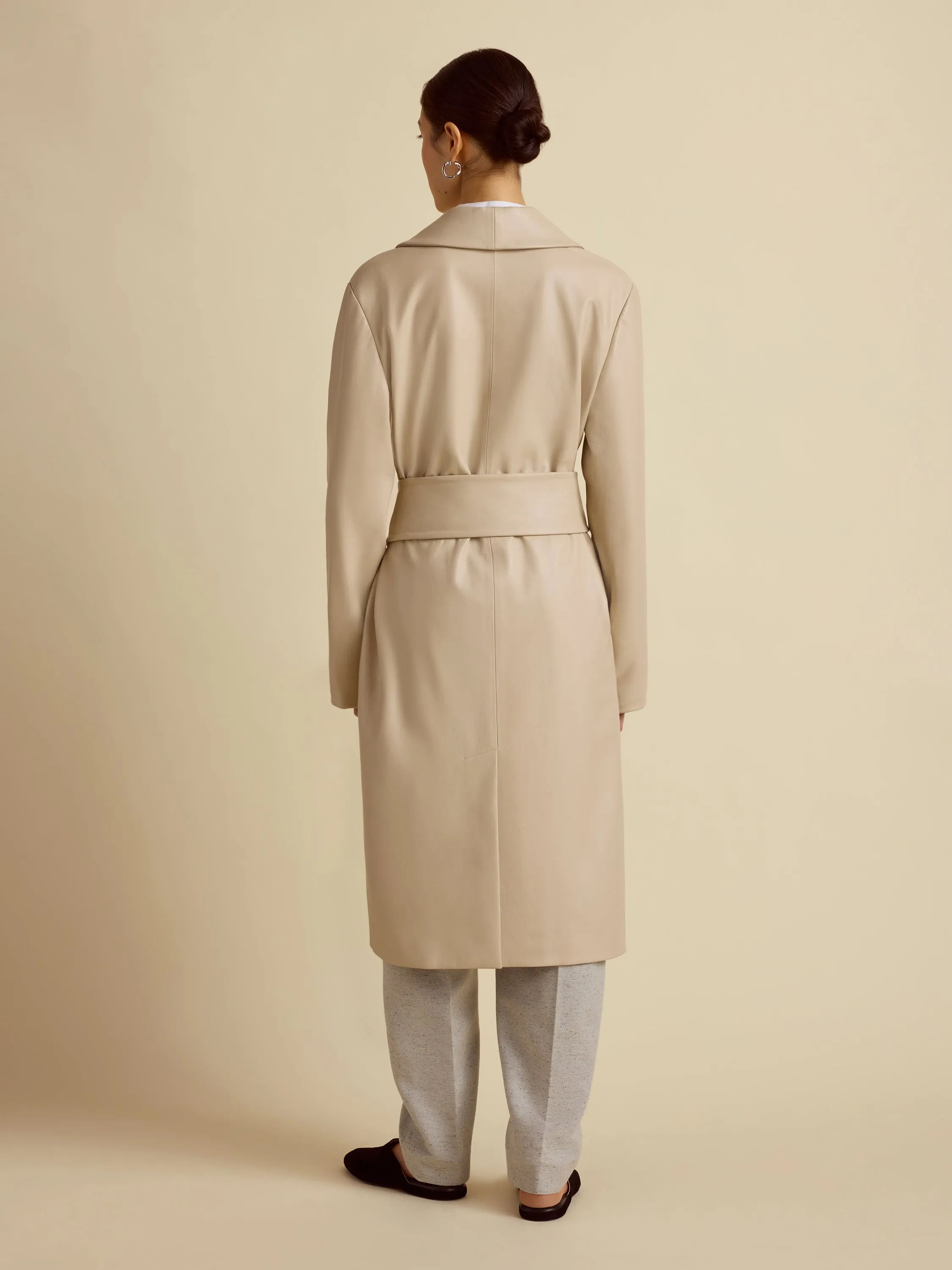 Leather Robe Coat sold by Marina Moscone product image thumbnail 3