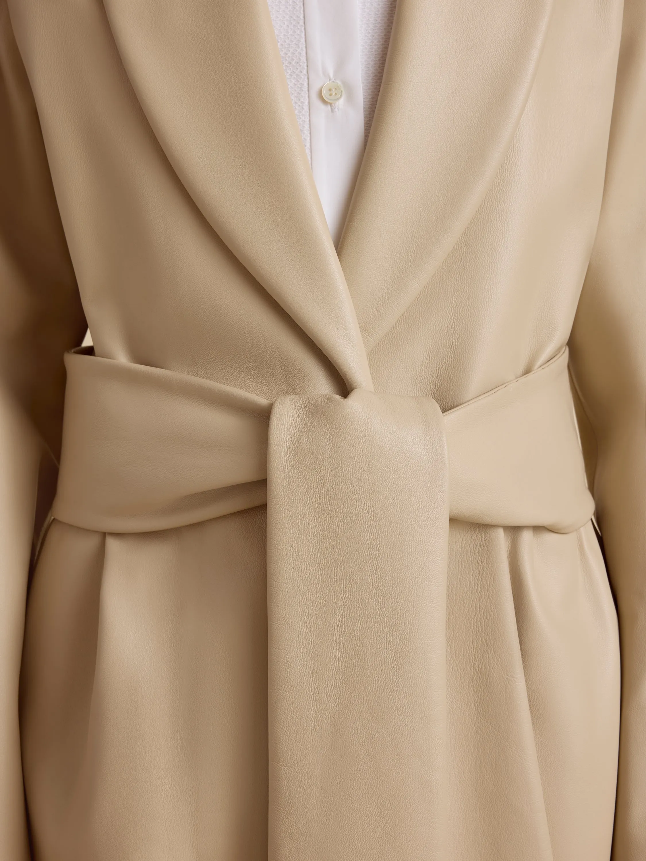 Leather Robe Coat sold by Marina Moscone product image thumbnail 4