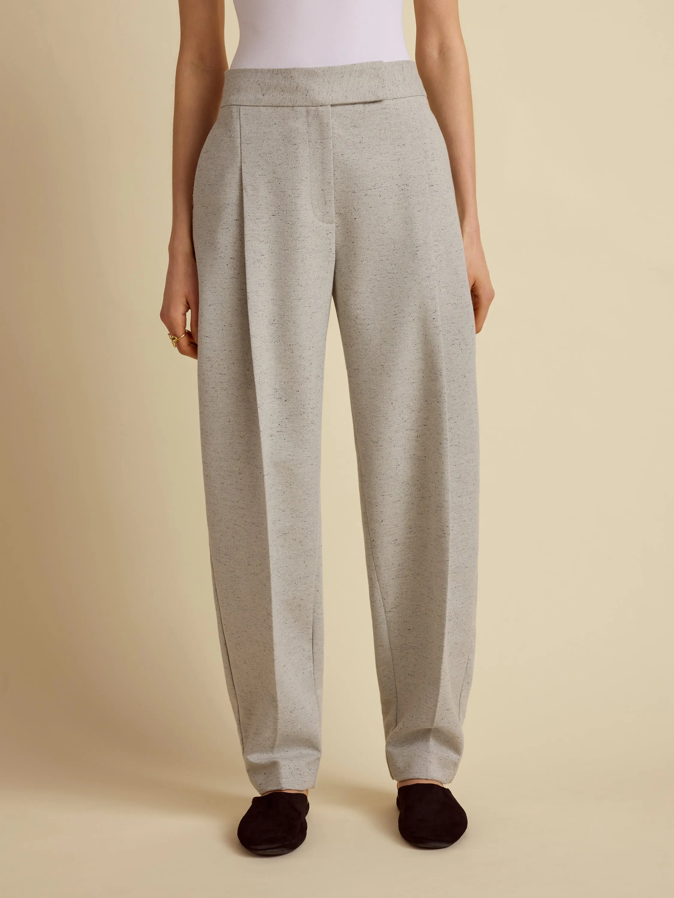 Cotton Silk Cocoon Trouser sold by Marina Moscone