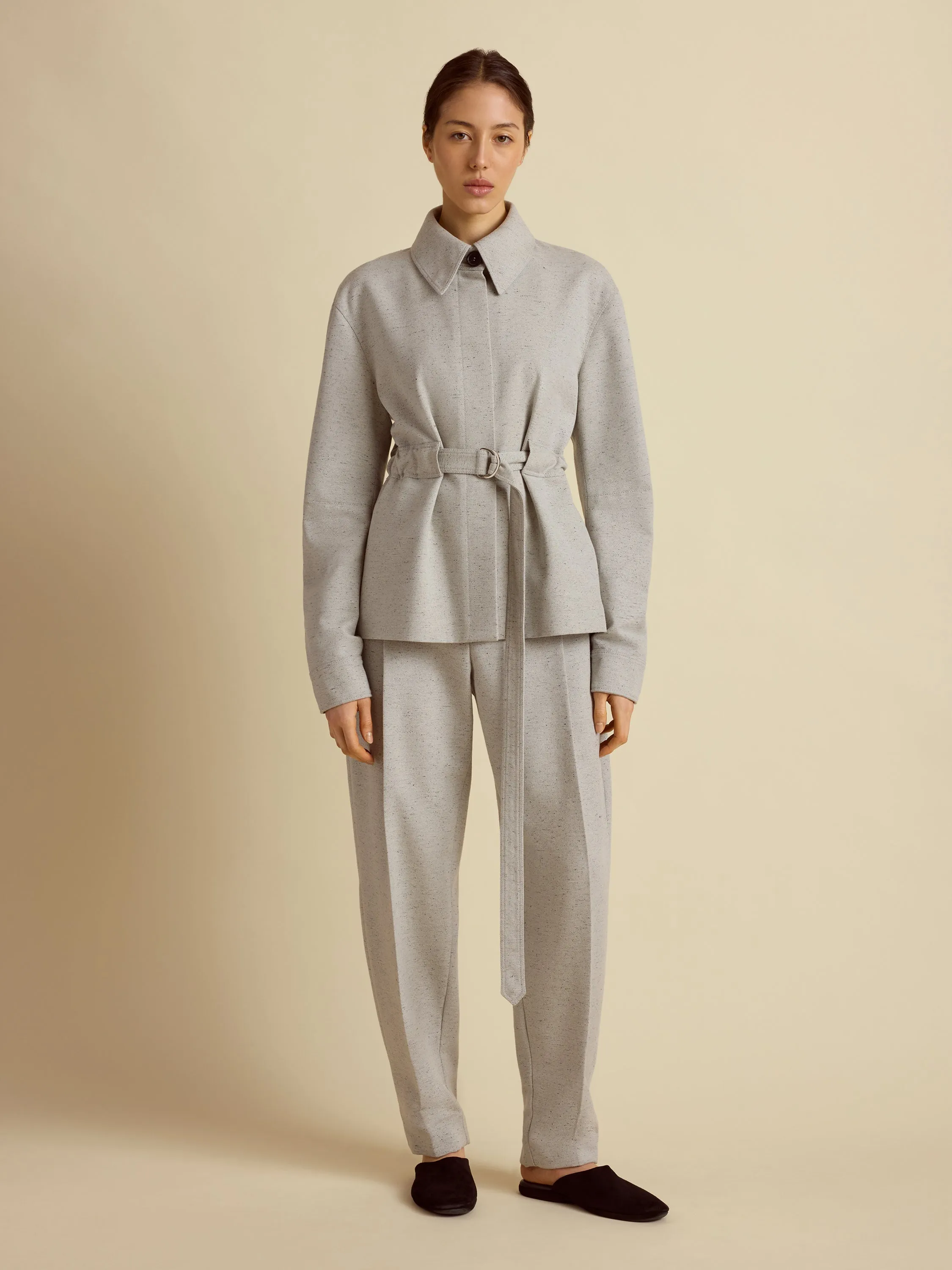Cotton Silk Cocoon Trouser sold by Marina Moscone product image thumbnail 2