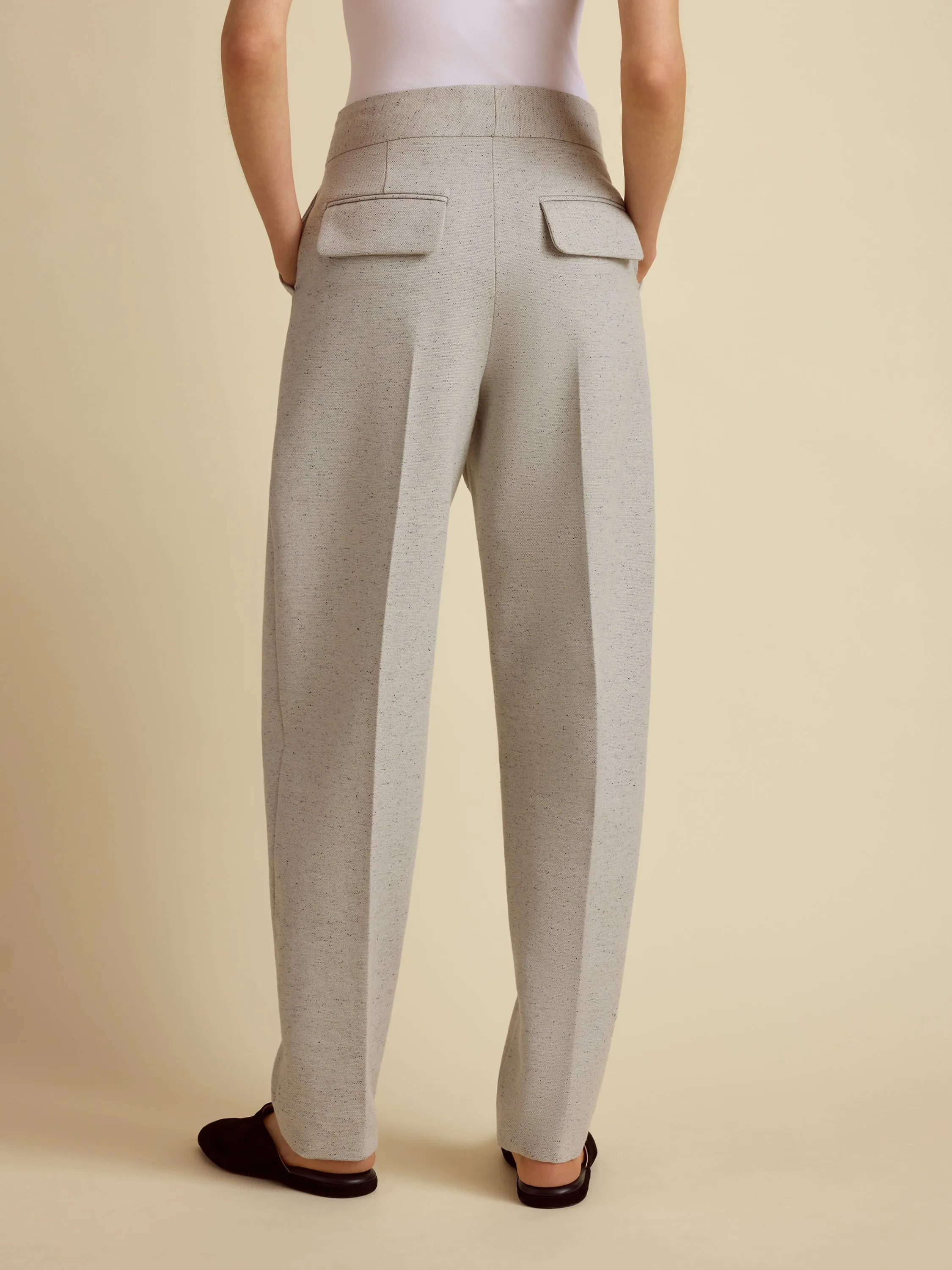 Cotton Silk Cocoon Trouser sold by Marina Moscone product image thumbnail 4