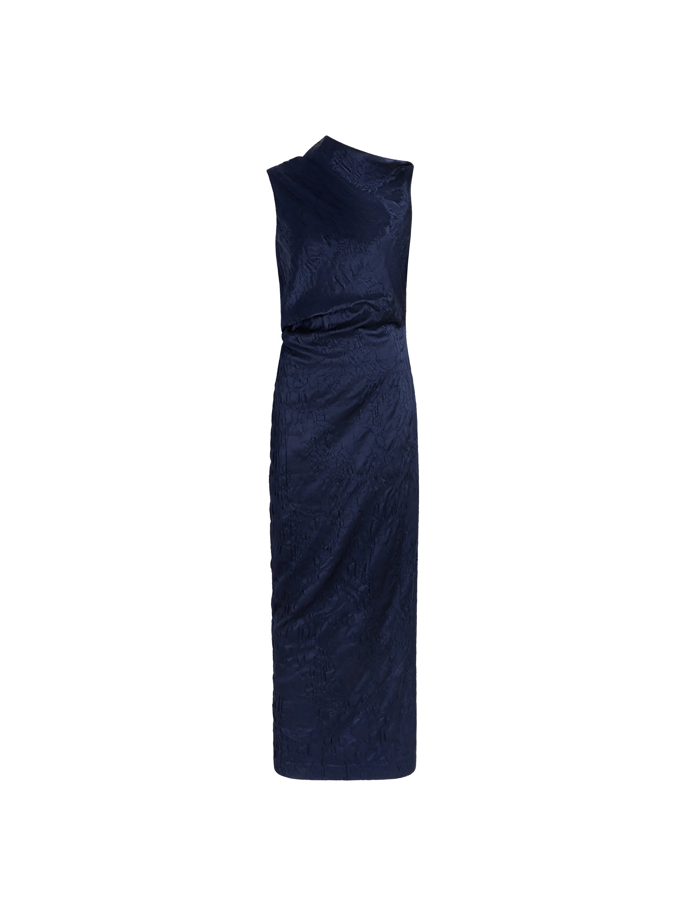 Satin Jacquard Column Dress sold by Marina Moscone product image thumbnail 5
