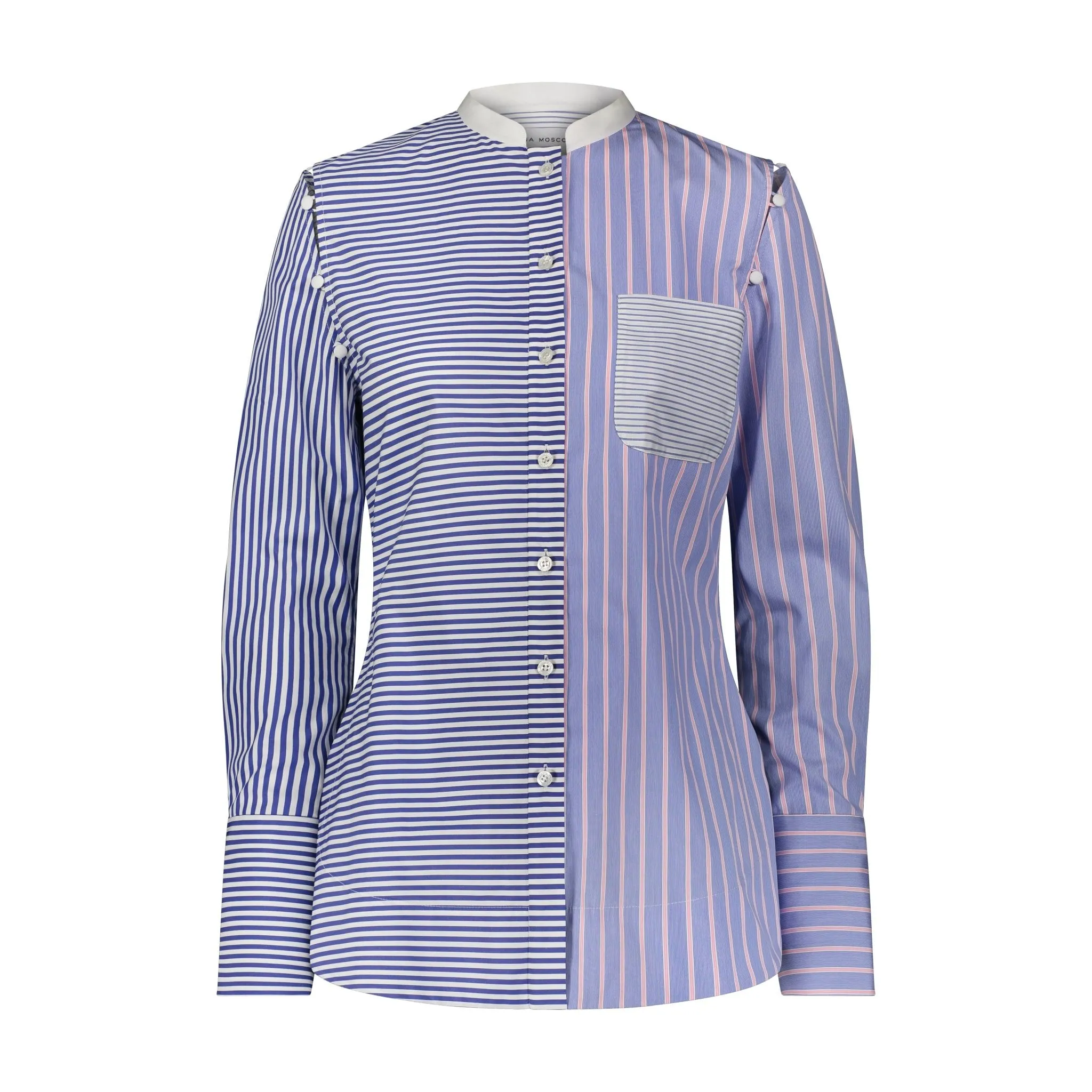 Cotton Shirt with Button-Out Sleeves sold by Marina Moscone