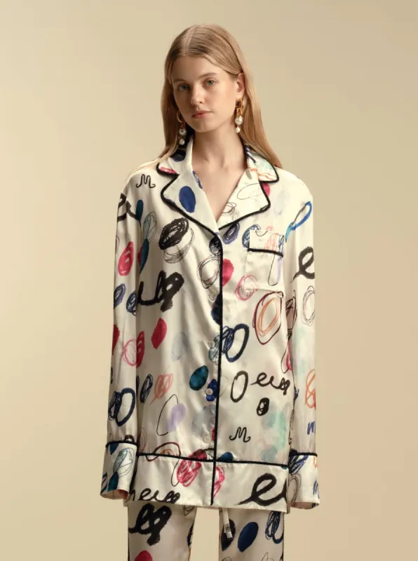 Longsleeve Satin Twill Top sold by Marina Moscone