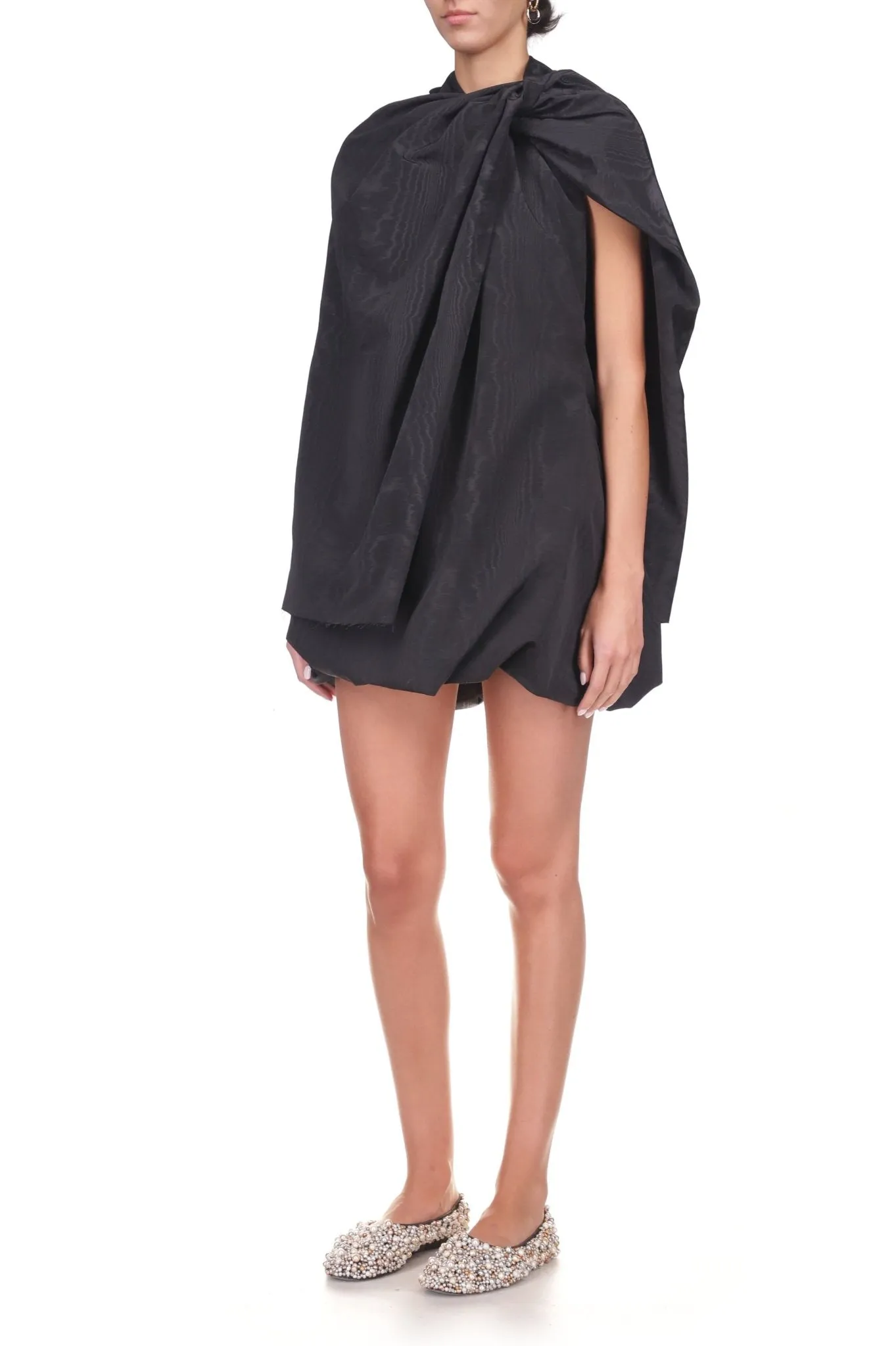 Moiré Twist Capelet sold by Marina Moscone product image thumbnail 3