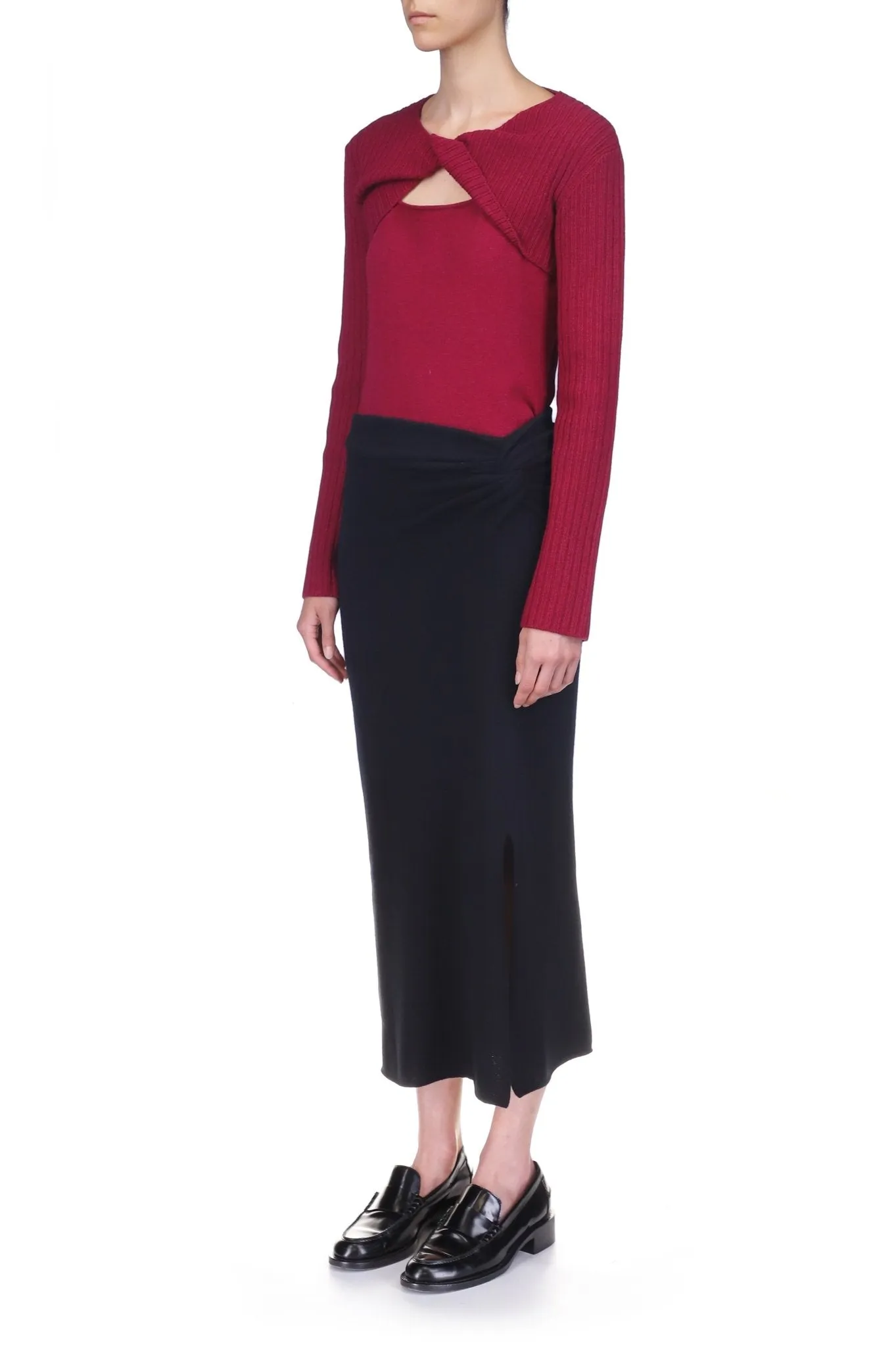 Cashmere Wool Twist Pullover sold by Marina Moscone product image thumbnail 3