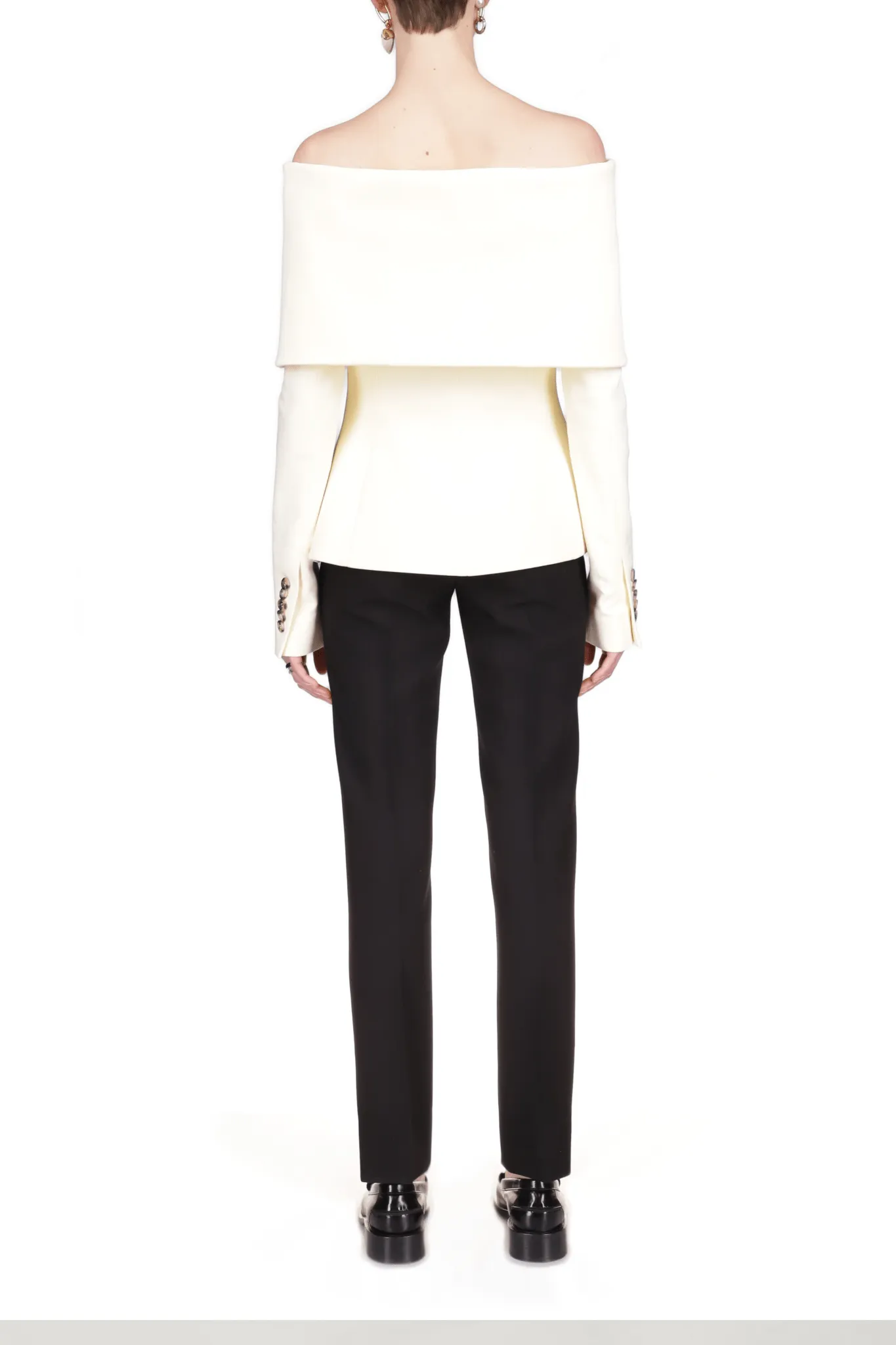 Tailored Jacket with Foldover Shawl sold by Marina Moscone product image thumbnail 4