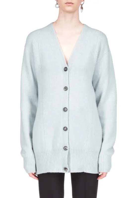 Waisted Cashmere Wool Cardigan sold by Marina Moscone