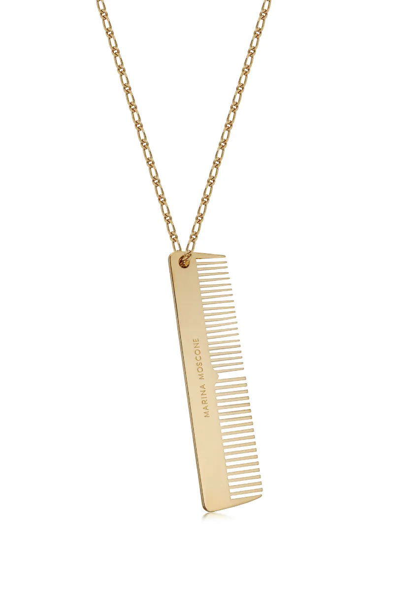 Gold Comb Necklace sold by Marina Moscone